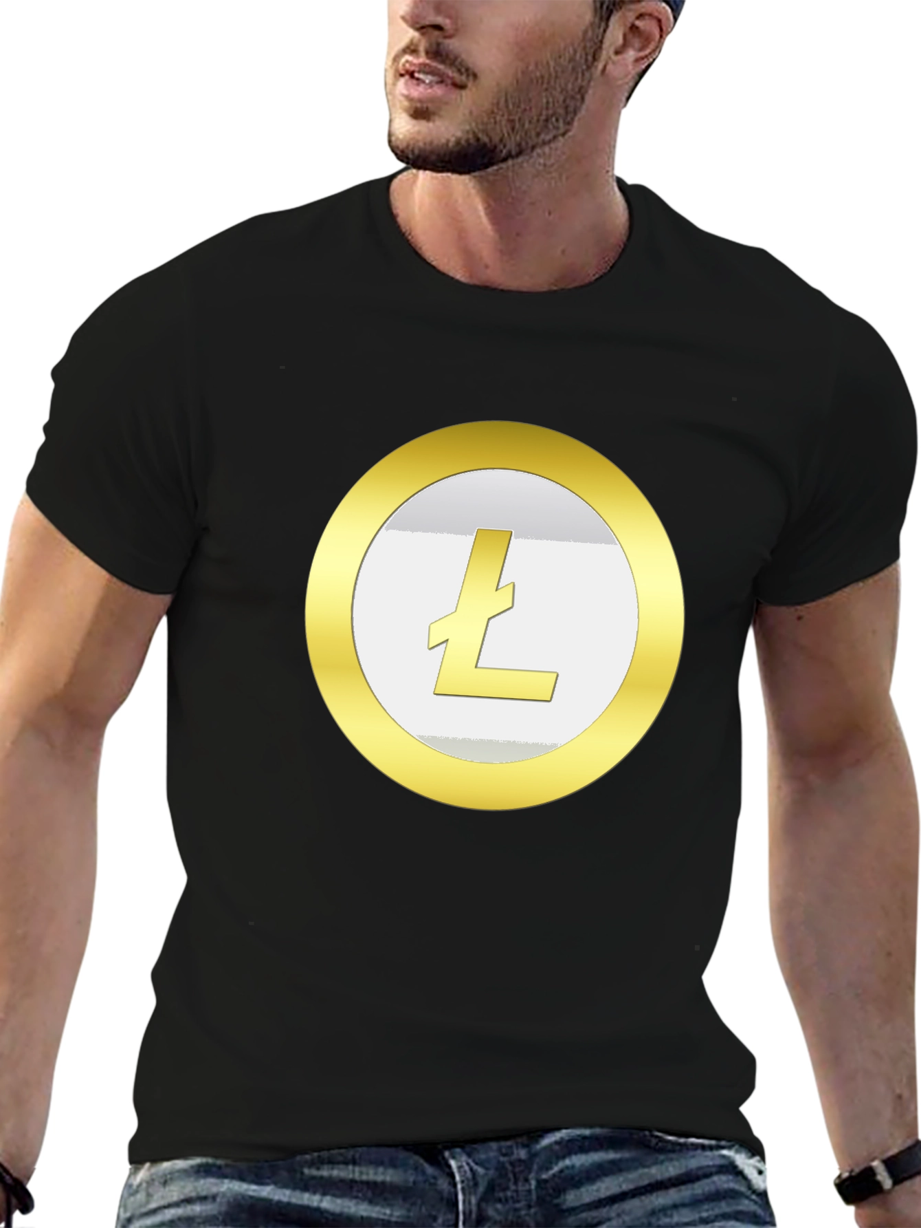 Litecoin Crypto Black T-Shirt