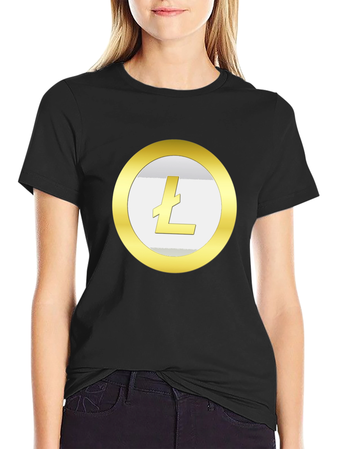 Litecoin Crypto Black T-Shirt