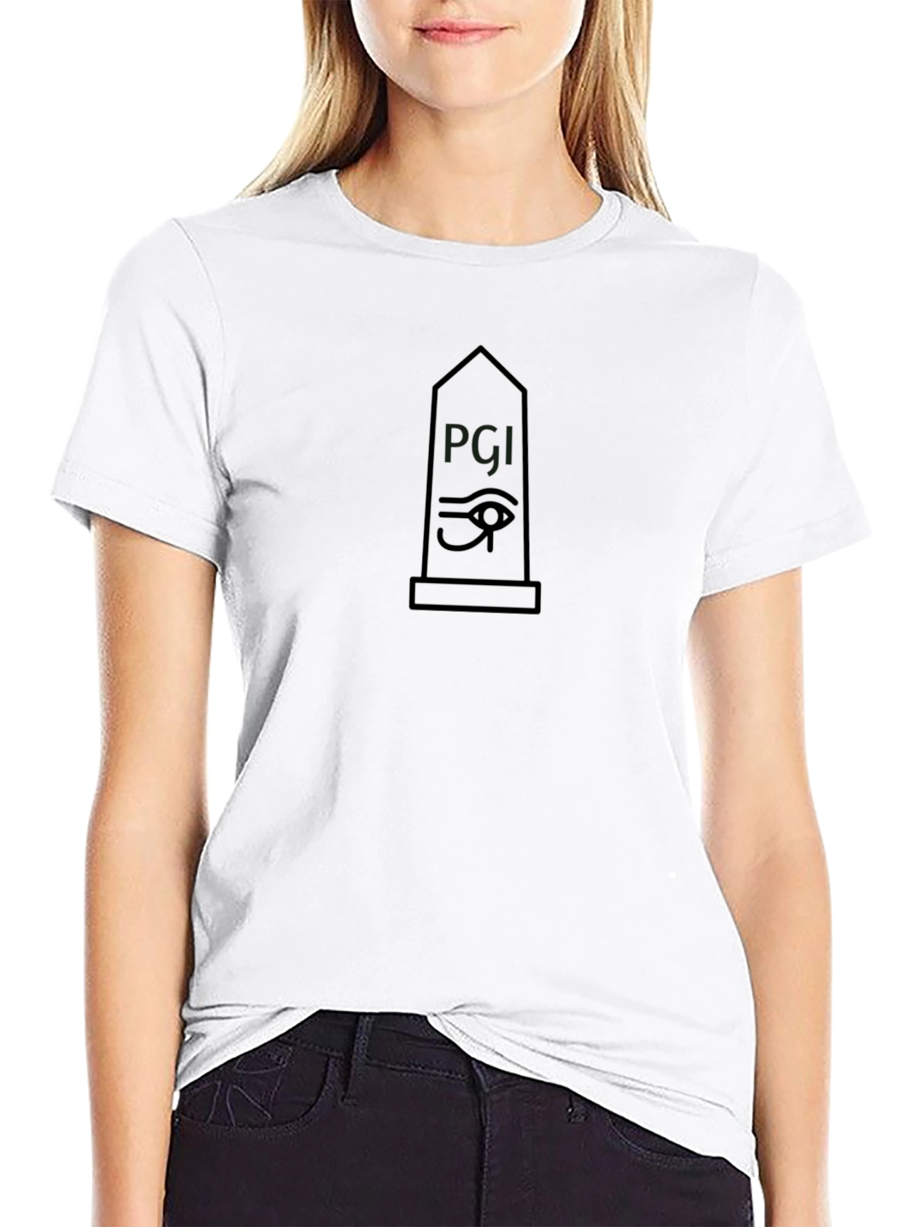 Eye of Horus Obelisk Black Graphic Tee