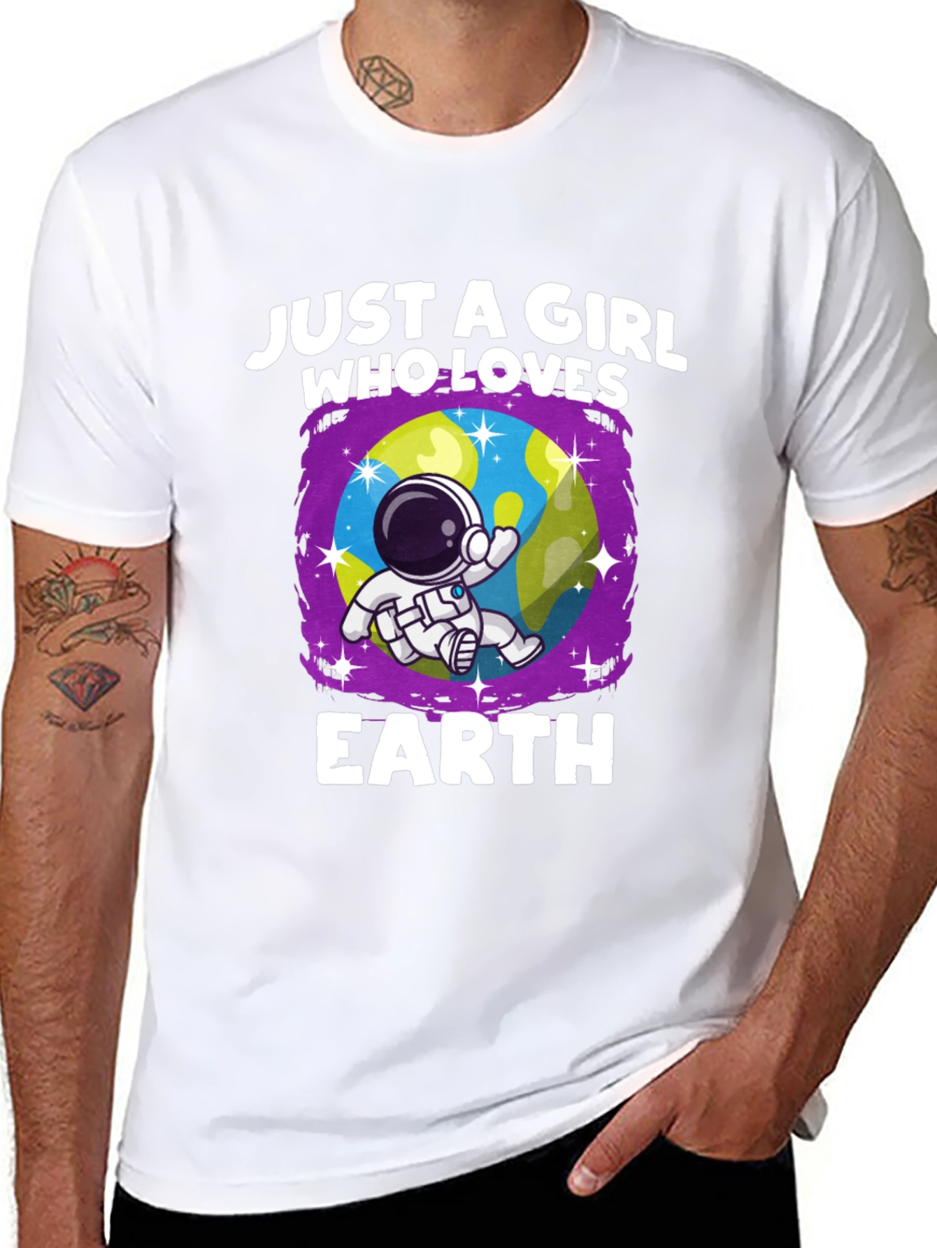 Just A Girl Who Loves Earth T-Shirt
