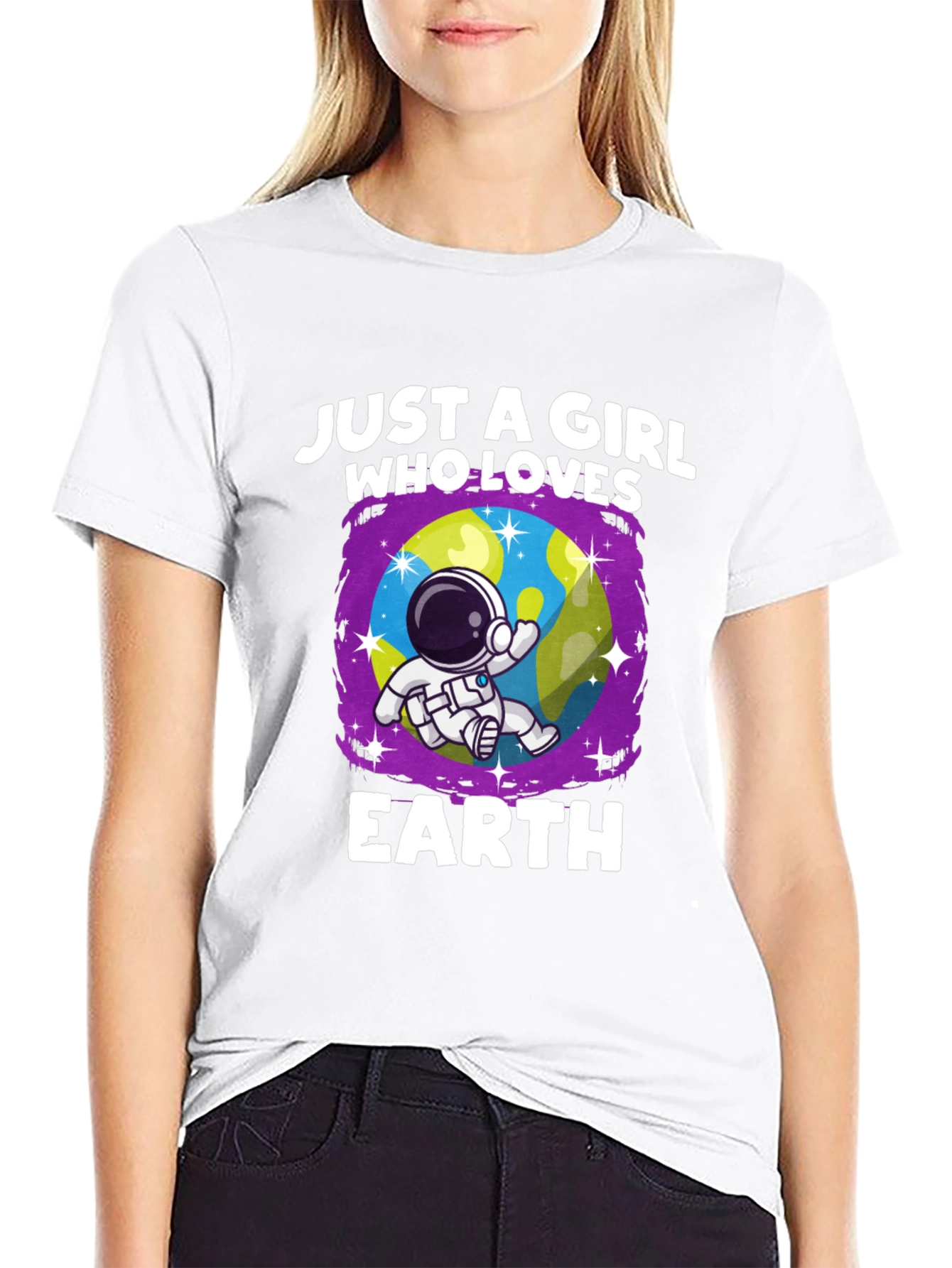 Just A Girl Who Loves Earth T-Shirt