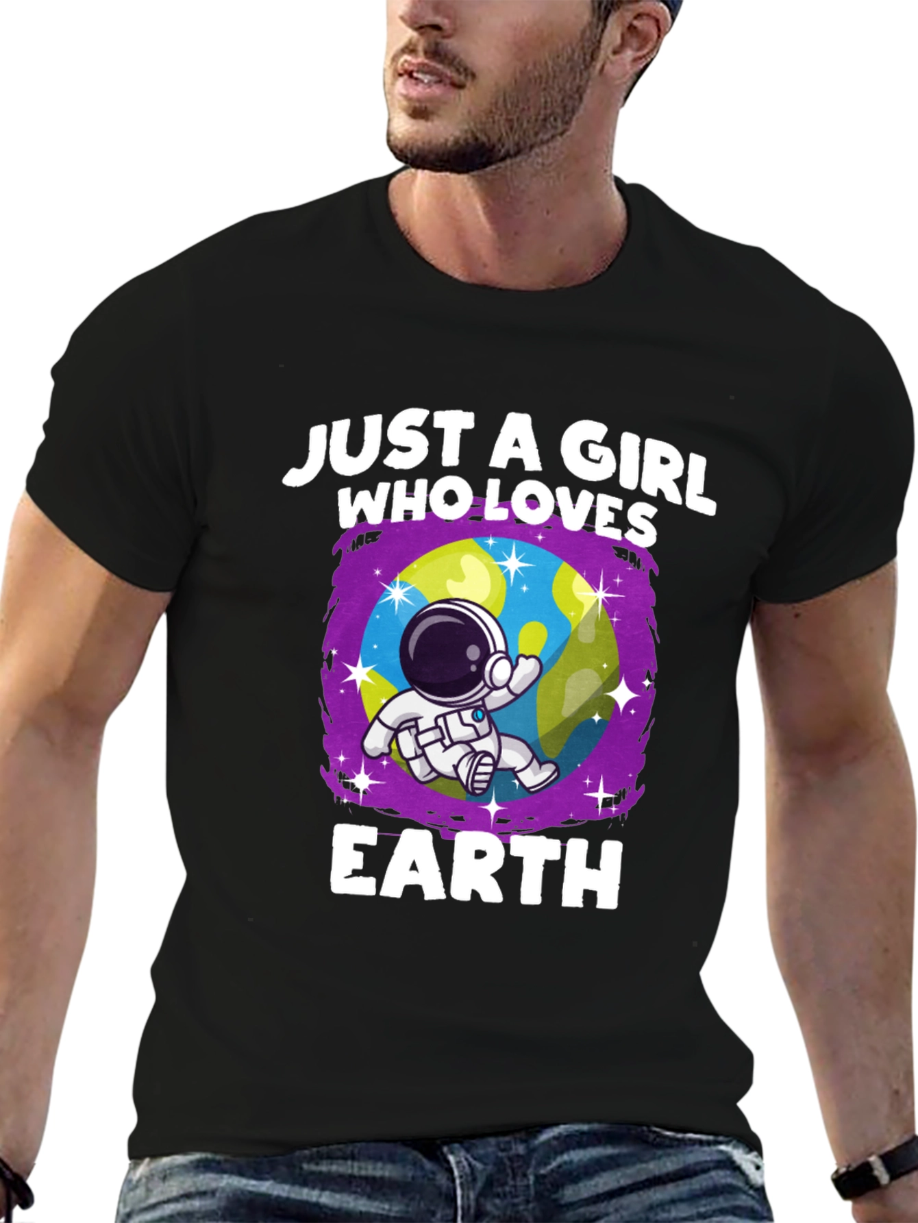 Just A Girl Who Loves Earth T-Shirt