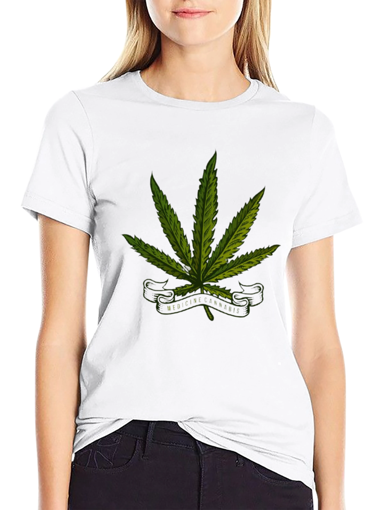 Cannabis Medicine Graphic Black T-Shirt