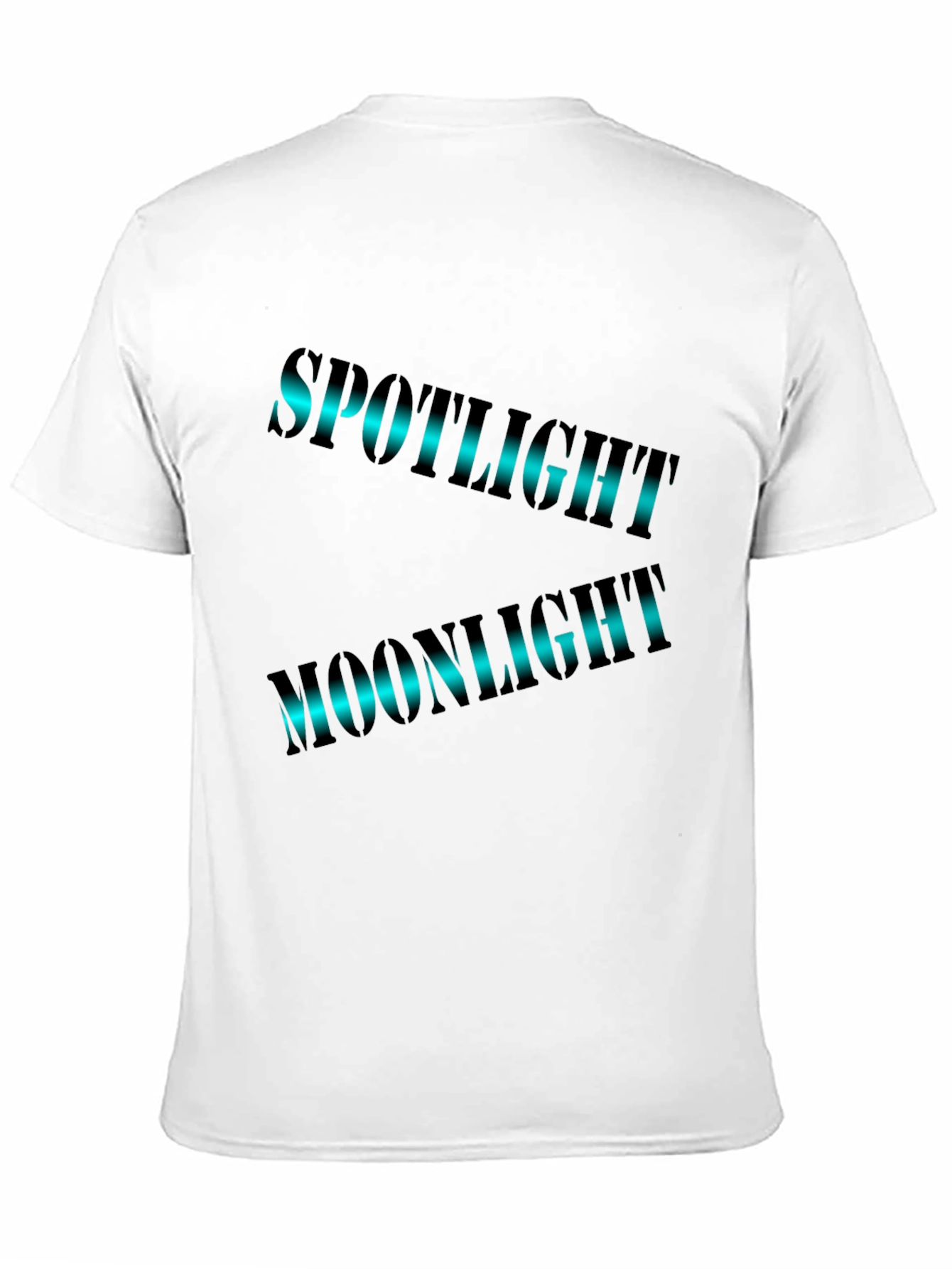 Spotlight Moonlight Graphic Print Black T-Shirt