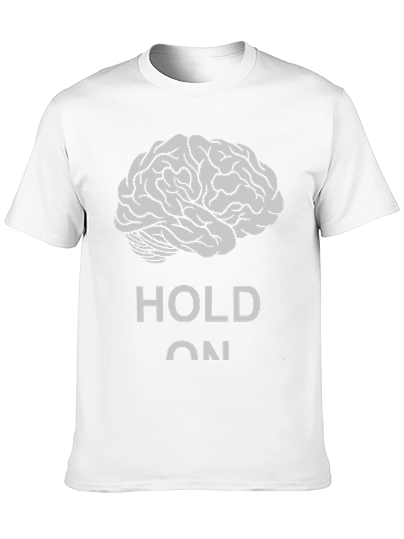 Brain Hold On Black T-Shirt