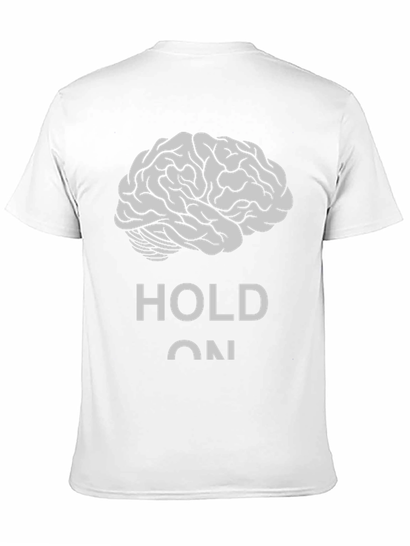 Brain Hold On Black T-Shirt