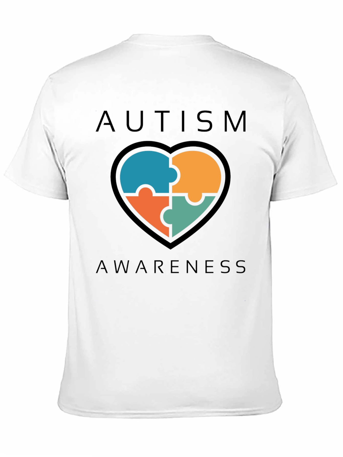 Autism Awareness Puzzle Heart Graphic Tee