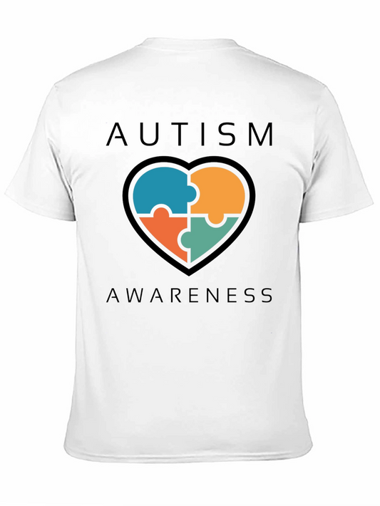 Autism Awareness Puzzle Heart Graphic Tee