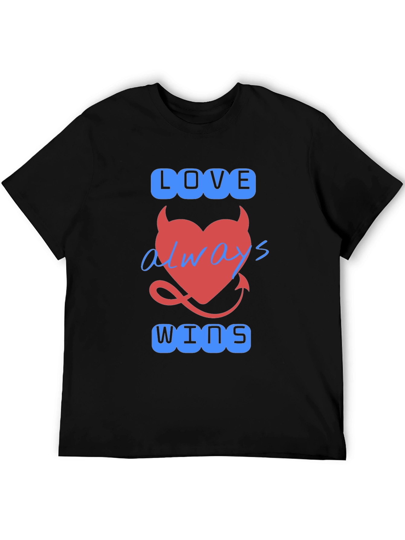 Love Always Wins Graphic T-Shirt - Black