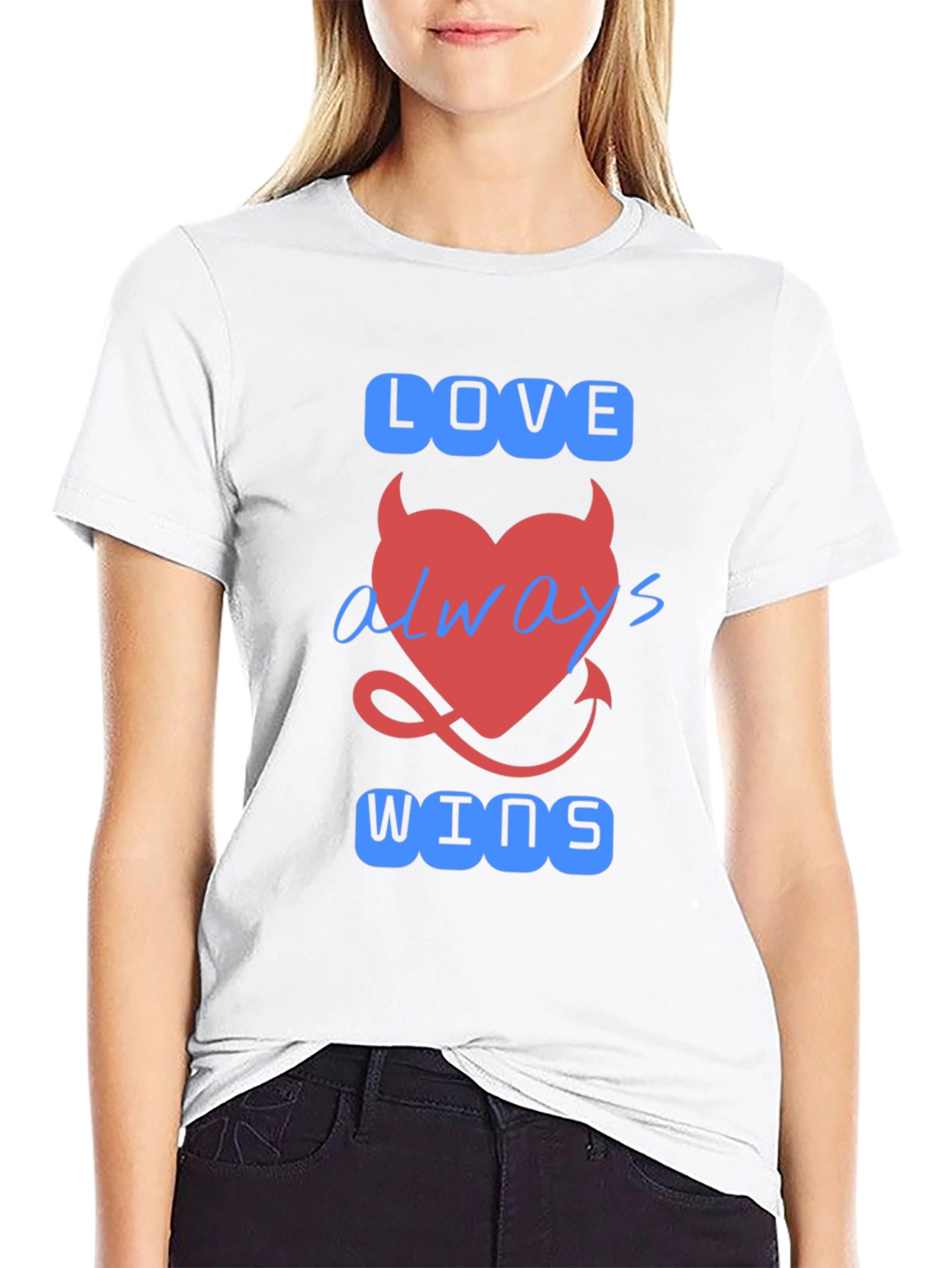 Love Always Wins Graphic T-Shirt - Black
