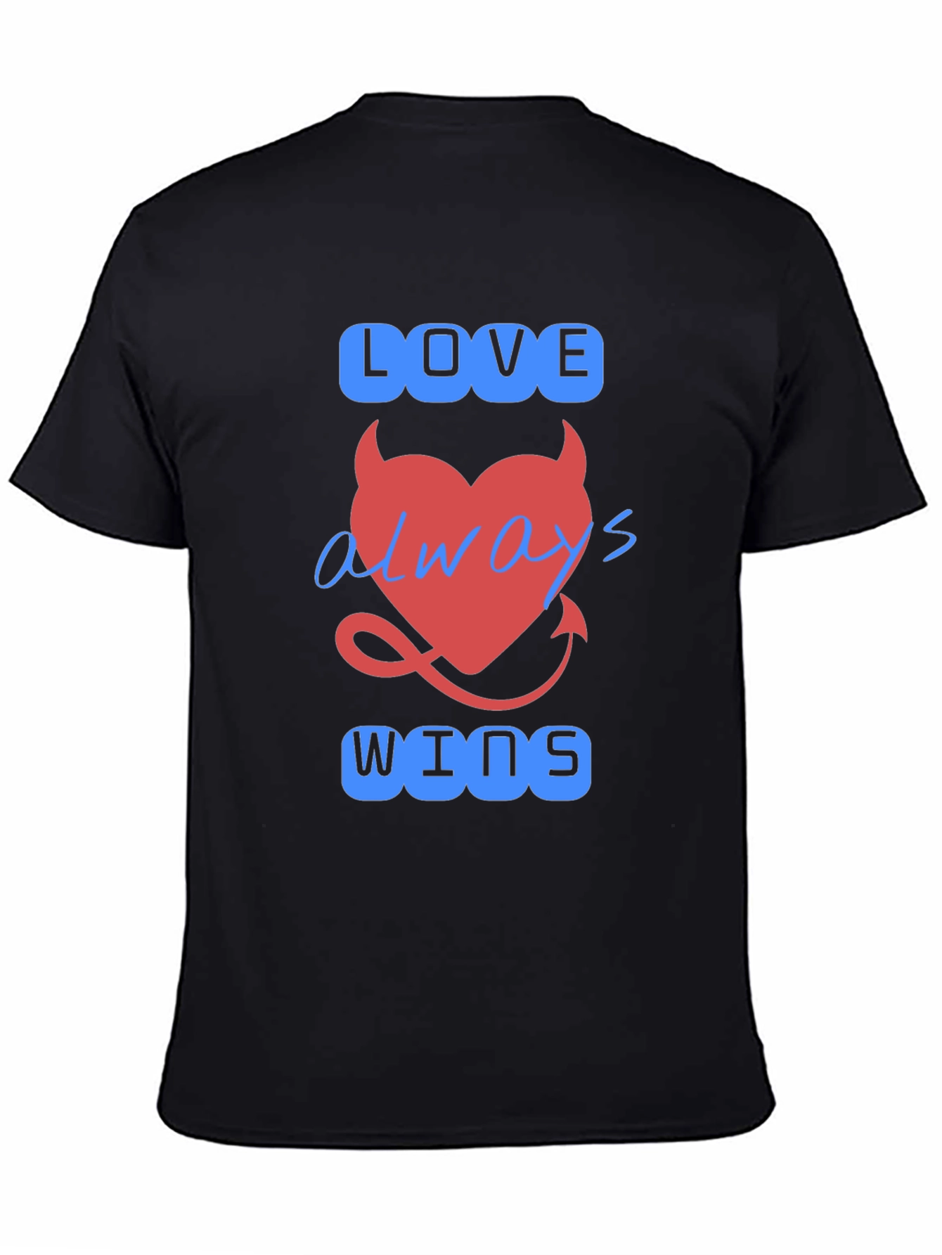 Love Always Wins Graphic T-Shirt - Black