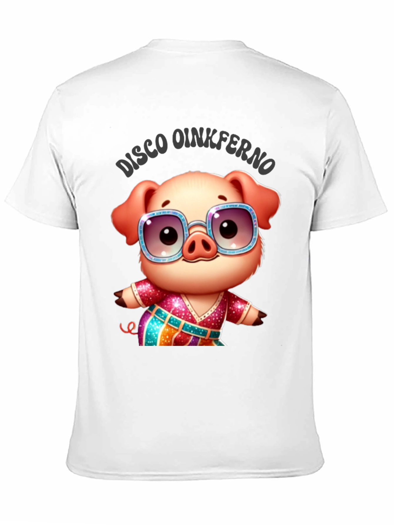 Disco Oinkferno Pig T-Shirt - Cute & Fun!