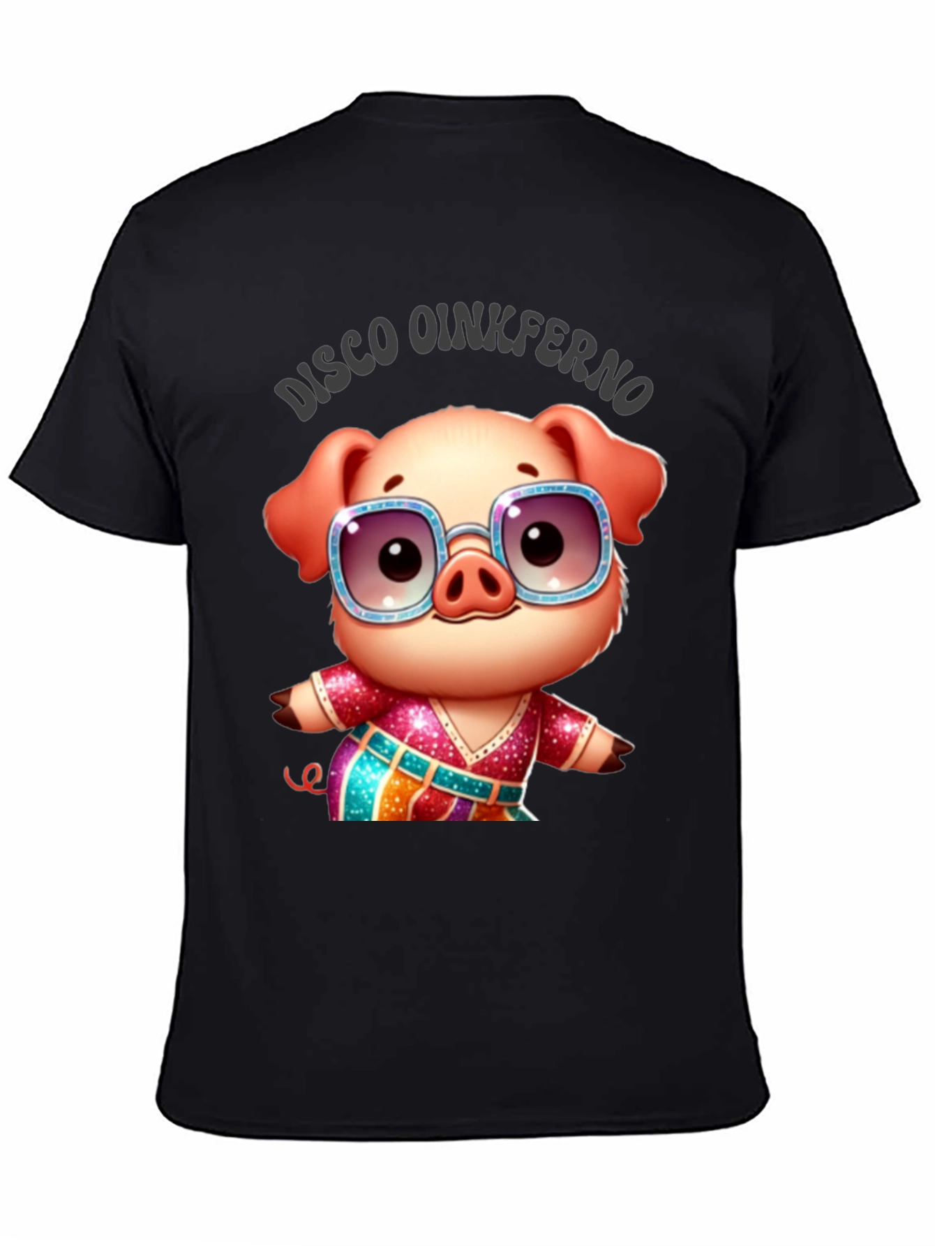 Disco Oinkferno Pig T-Shirt - Cute & Fun!