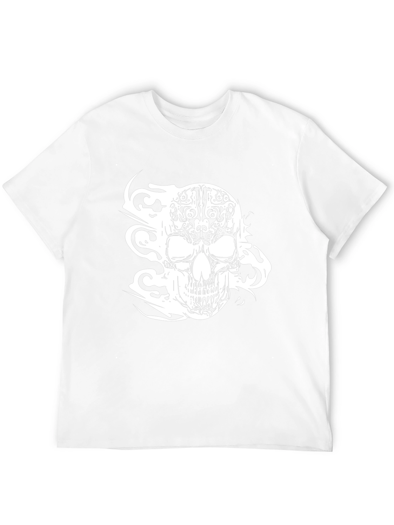 Skull Graphic Print Black T-Shirt