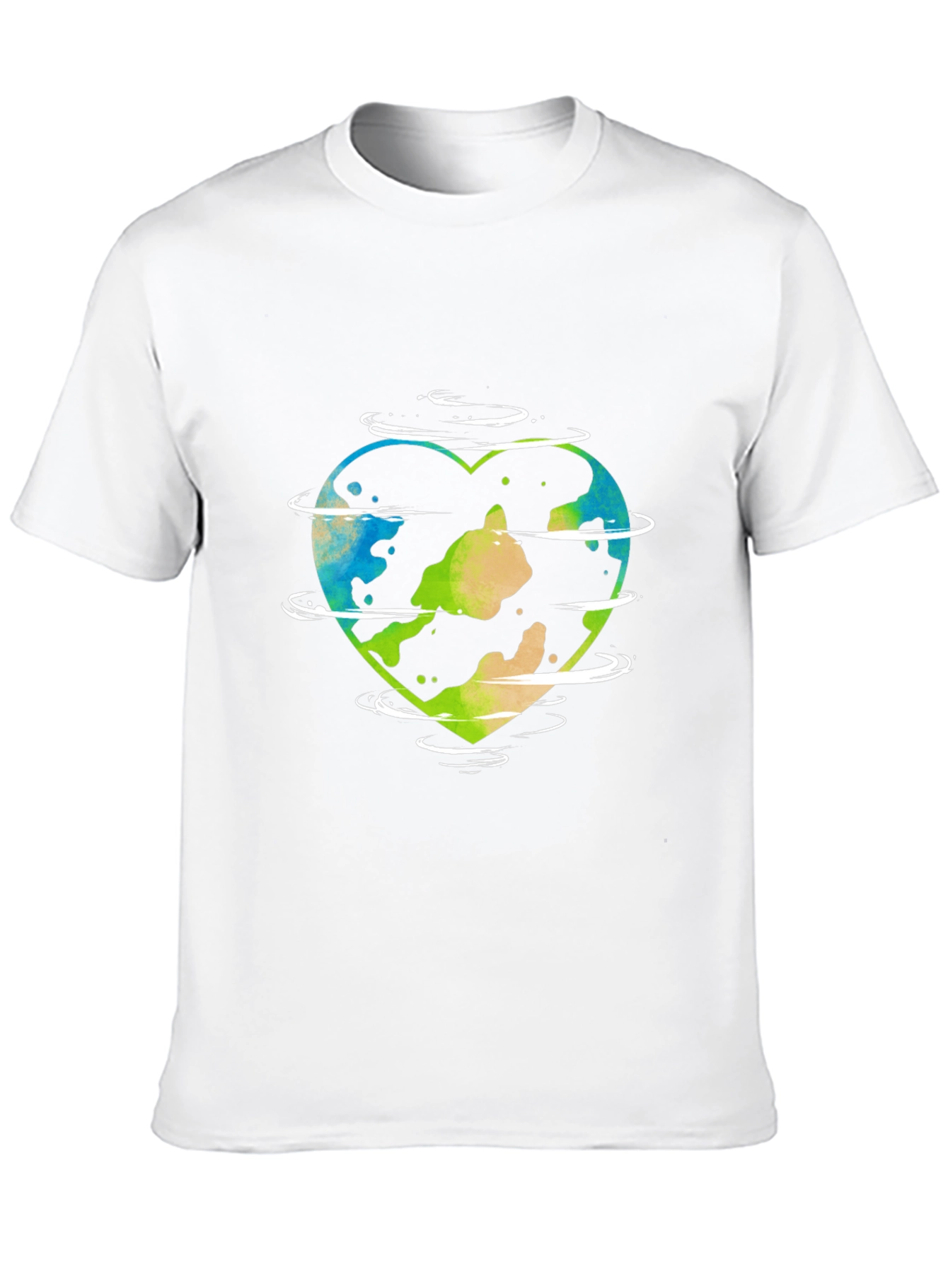 Earth Heart Graphic Tee - Eco-Friendly Design