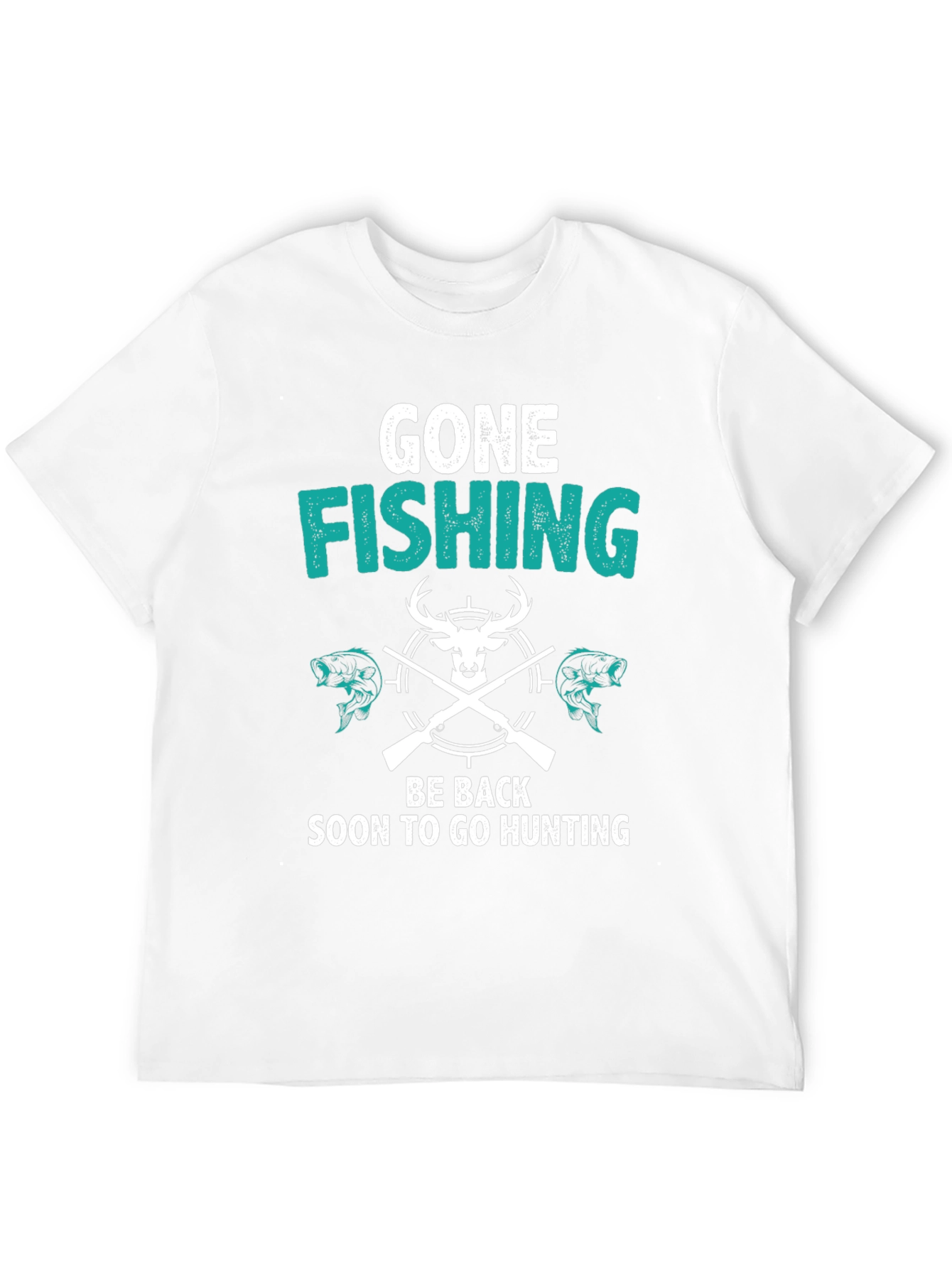 Gone Fishing Back to Hunting T-Shirt