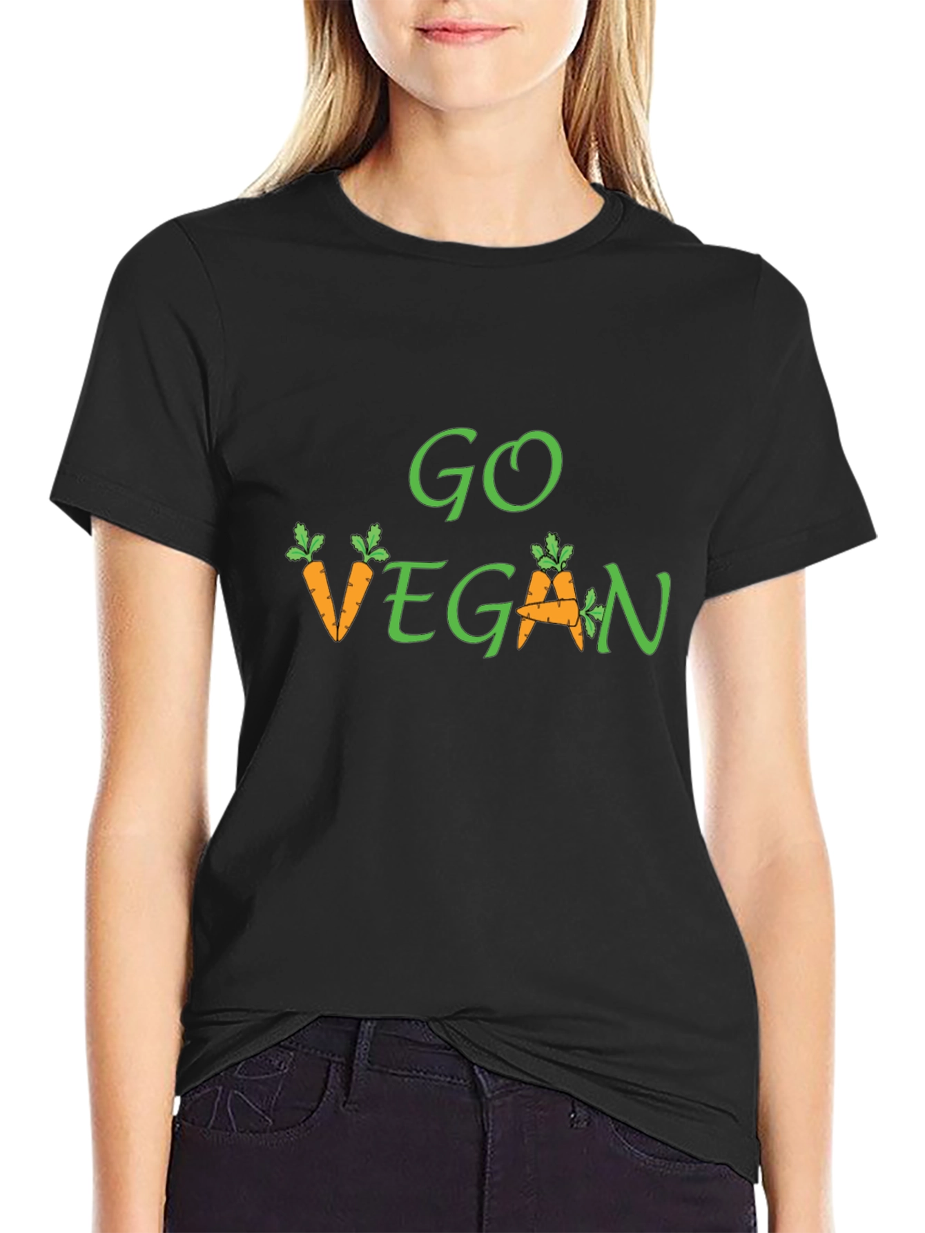 Go Vegan Carrot Graphic Tee