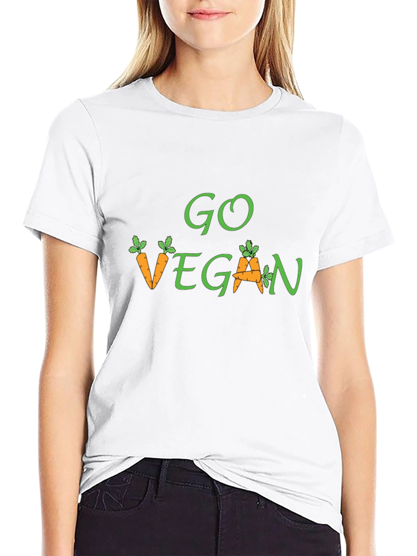 Go Vegan Carrot Graphic Tee