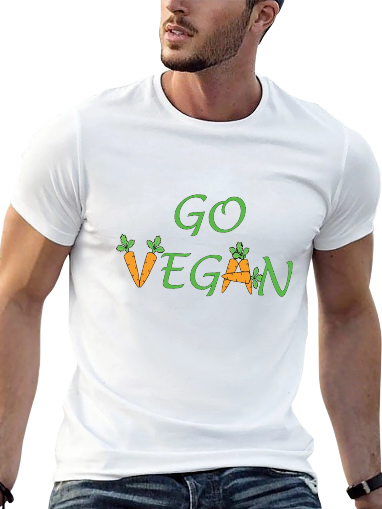 Go Vegan Carrot Graphic Tee