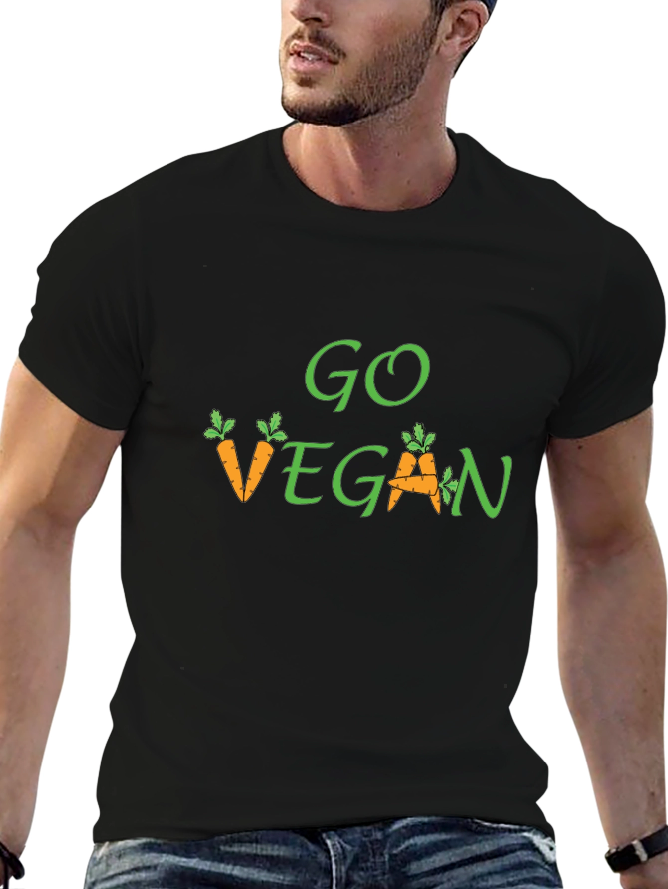 Go Vegan Carrot Graphic Tee