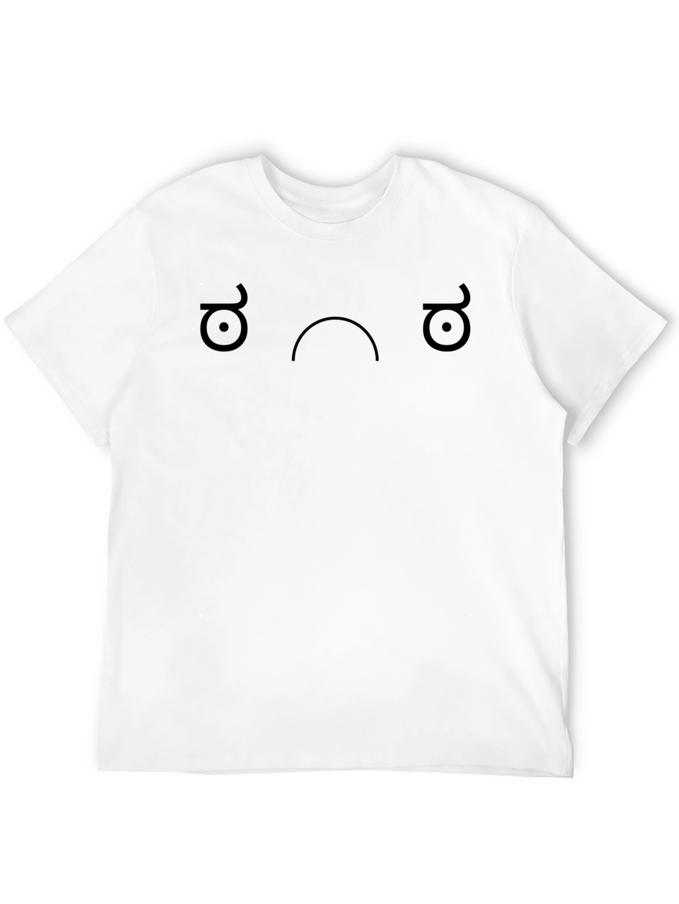 Melancholy Face Graphic Tee - Black