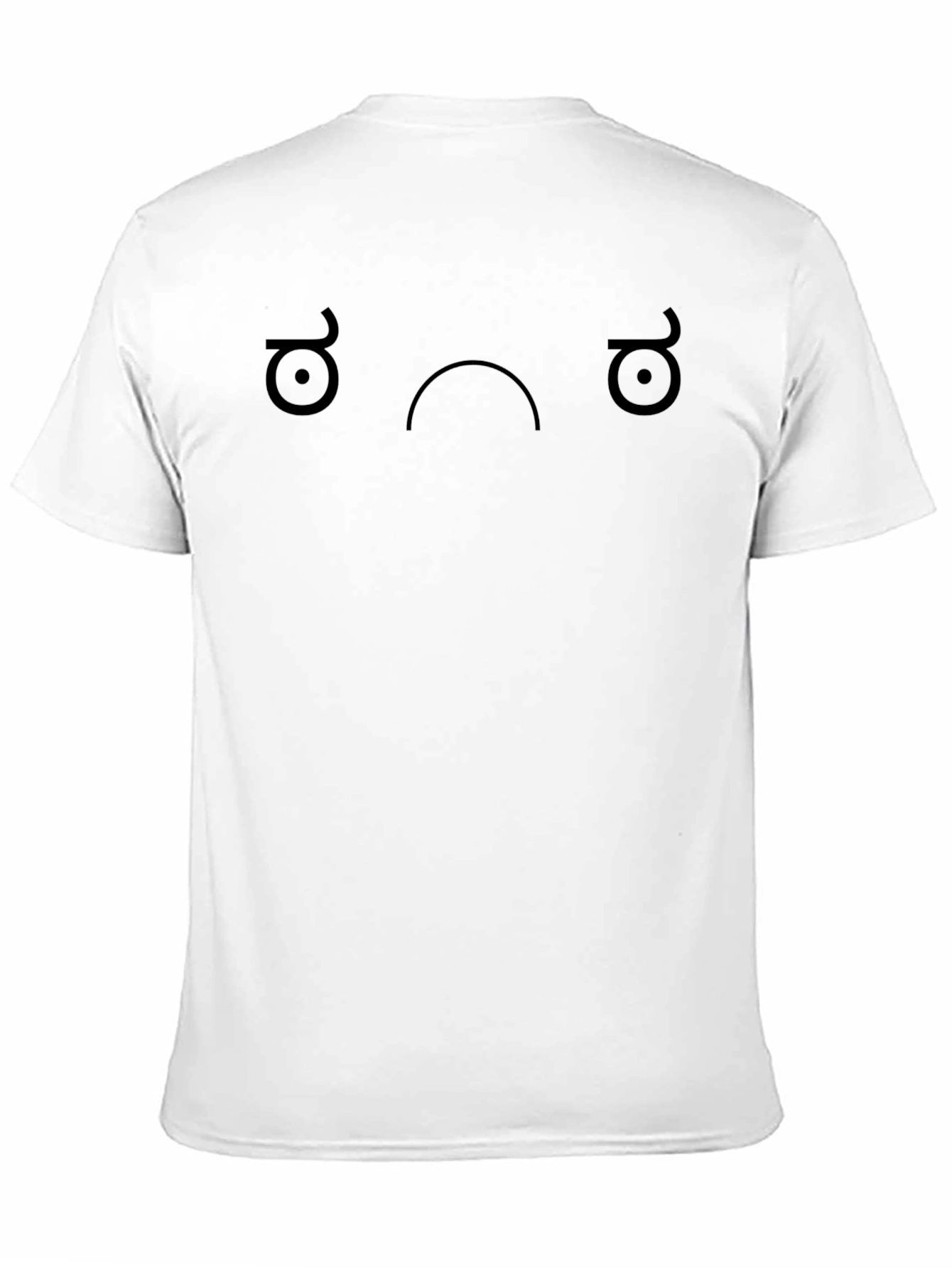 Melancholy Face Graphic Tee - Black