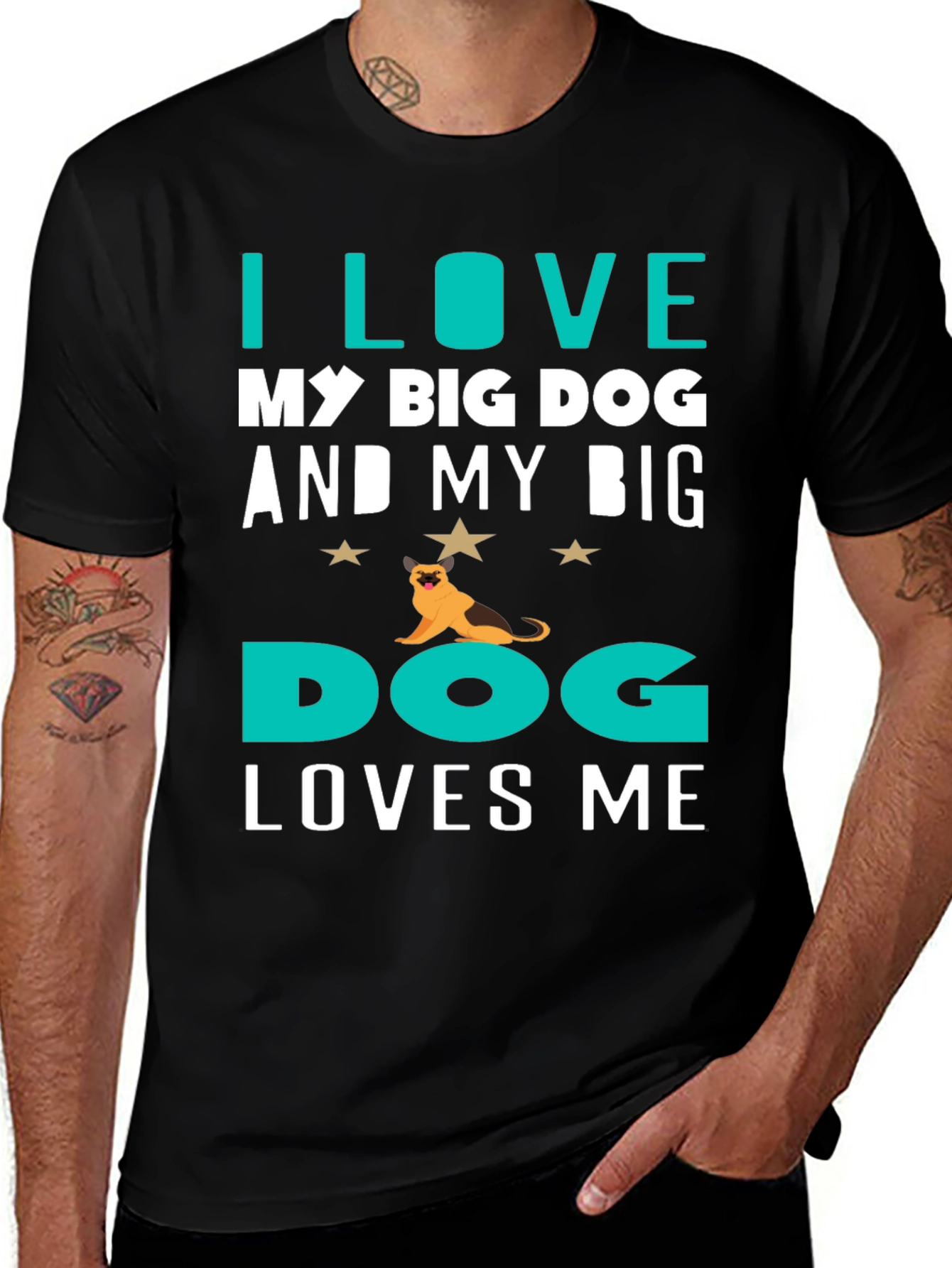I Love My Big Dog T-Shirt