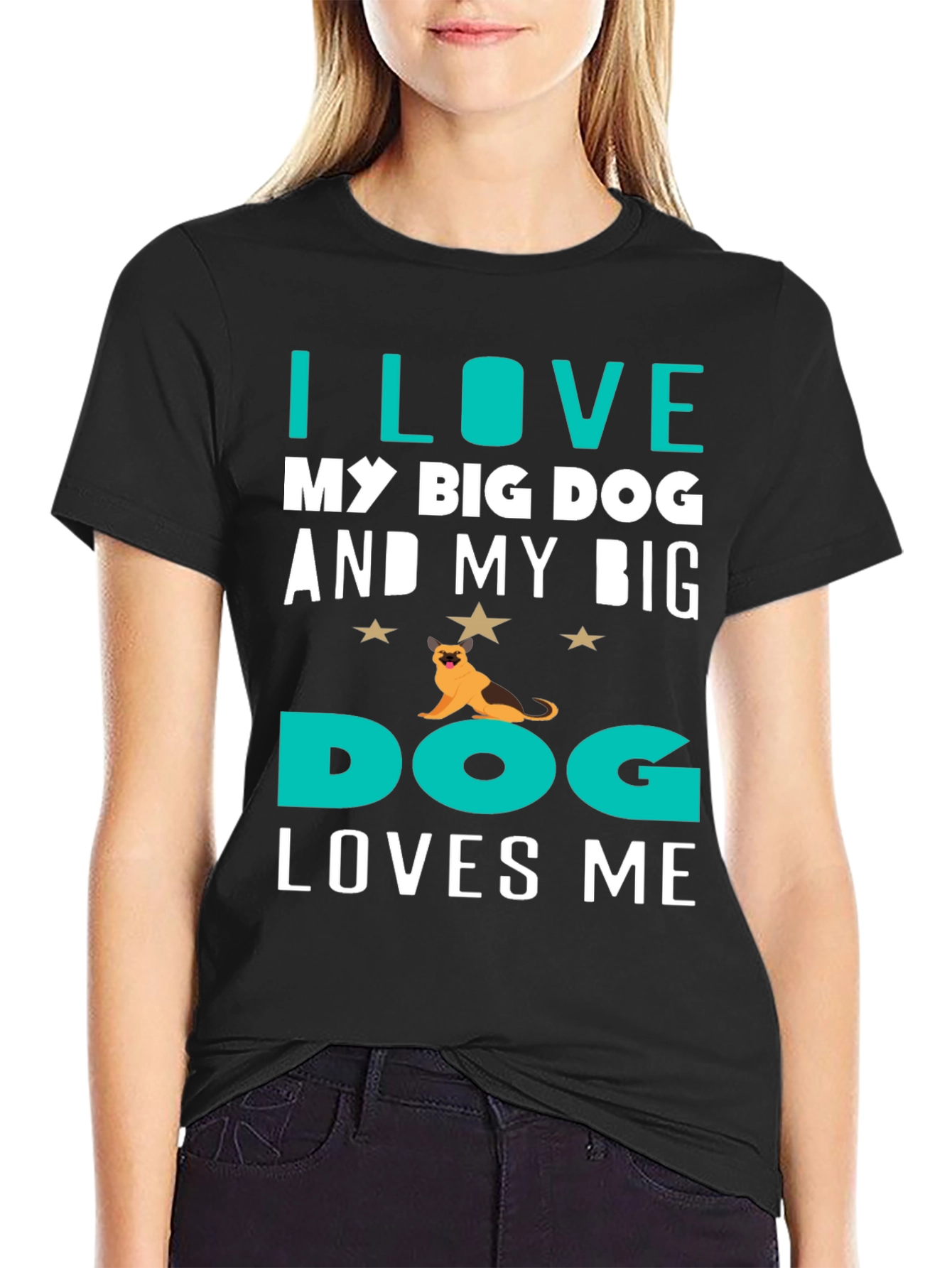 I Love My Big Dog T-Shirt
