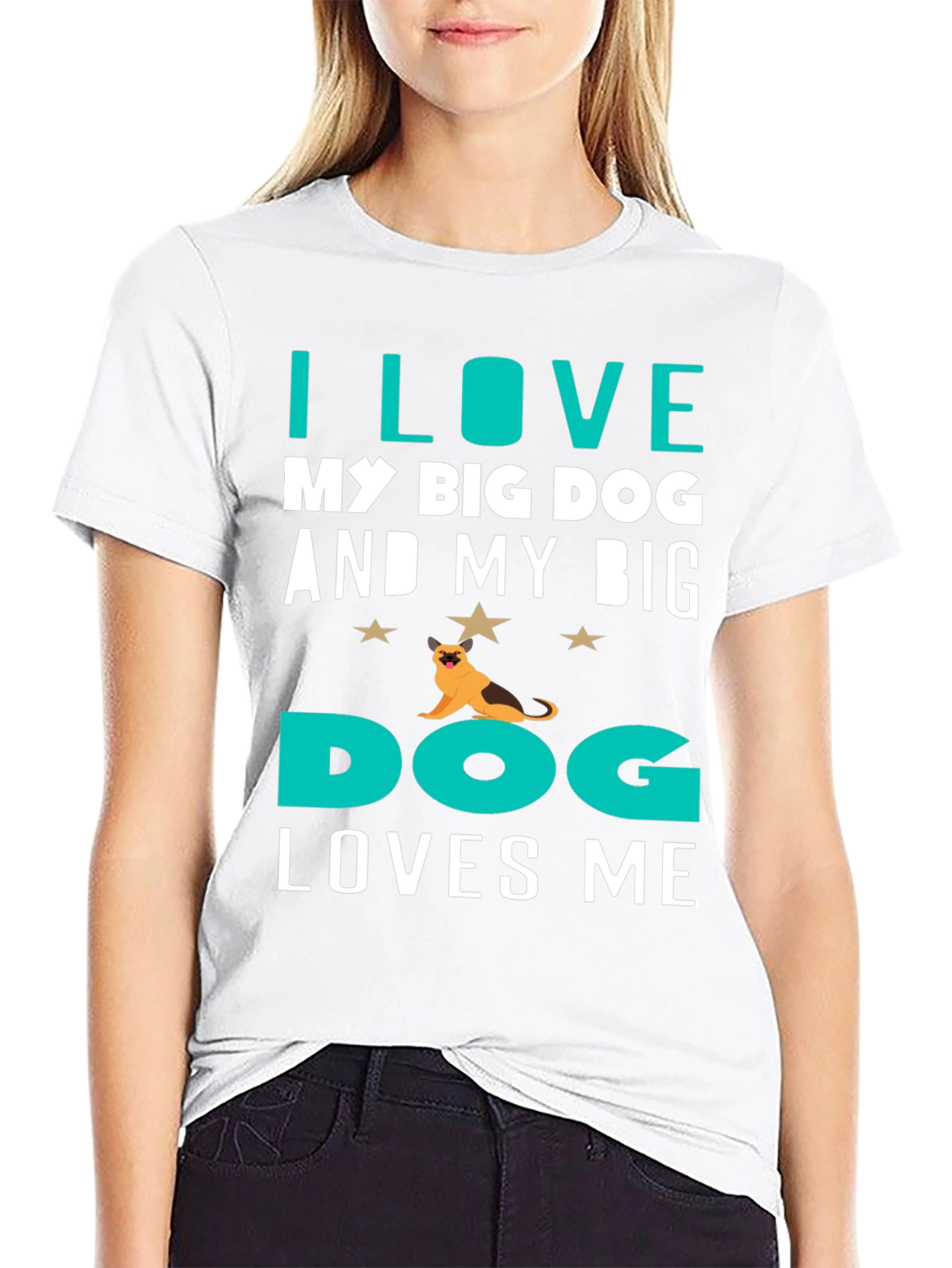 I Love My Big Dog T-Shirt