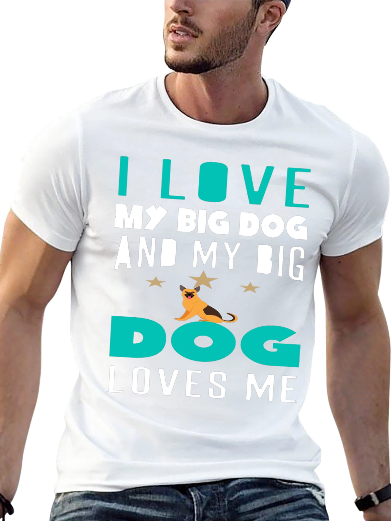 I Love My Big Dog T-Shirt