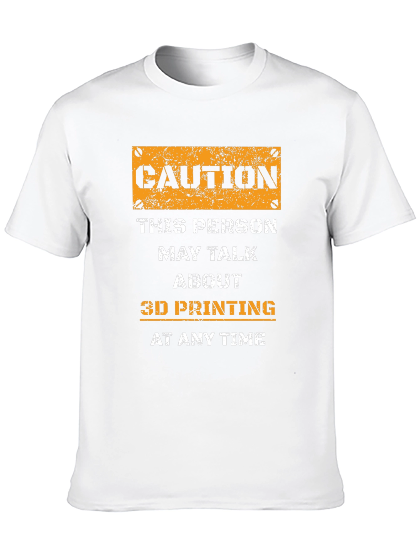 Caution 3D Printing T-Shirt