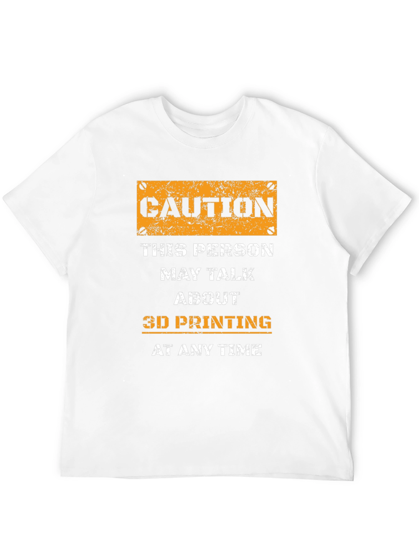 Caution 3D Printing T-Shirt
