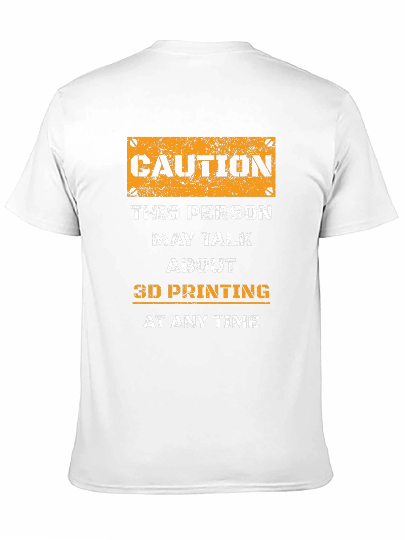 Caution 3D Printing T-Shirt
