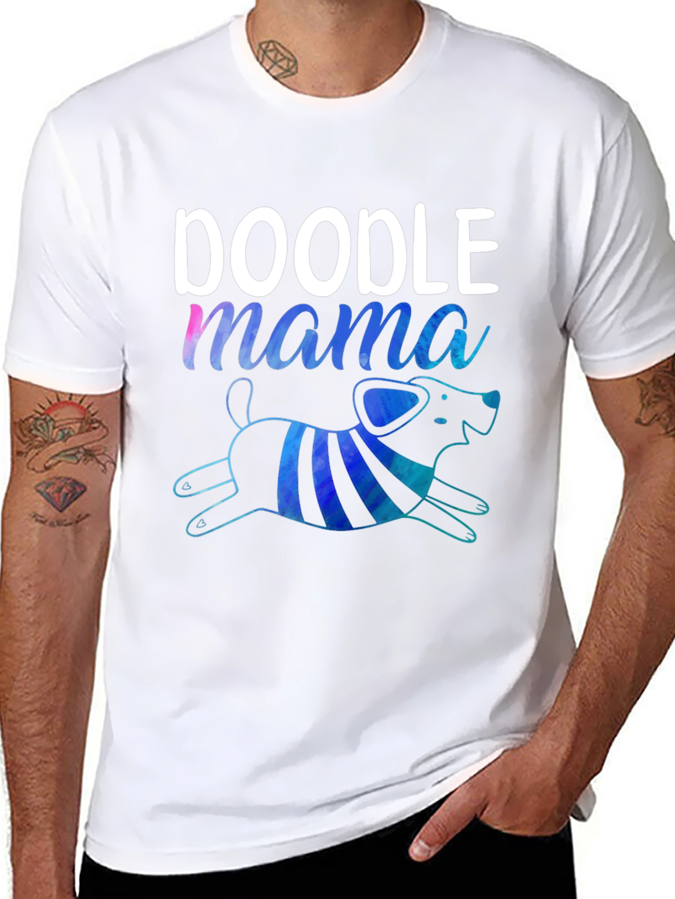 Doodle Mama Graphic T-Shirt - Cute Dog Lover Tee