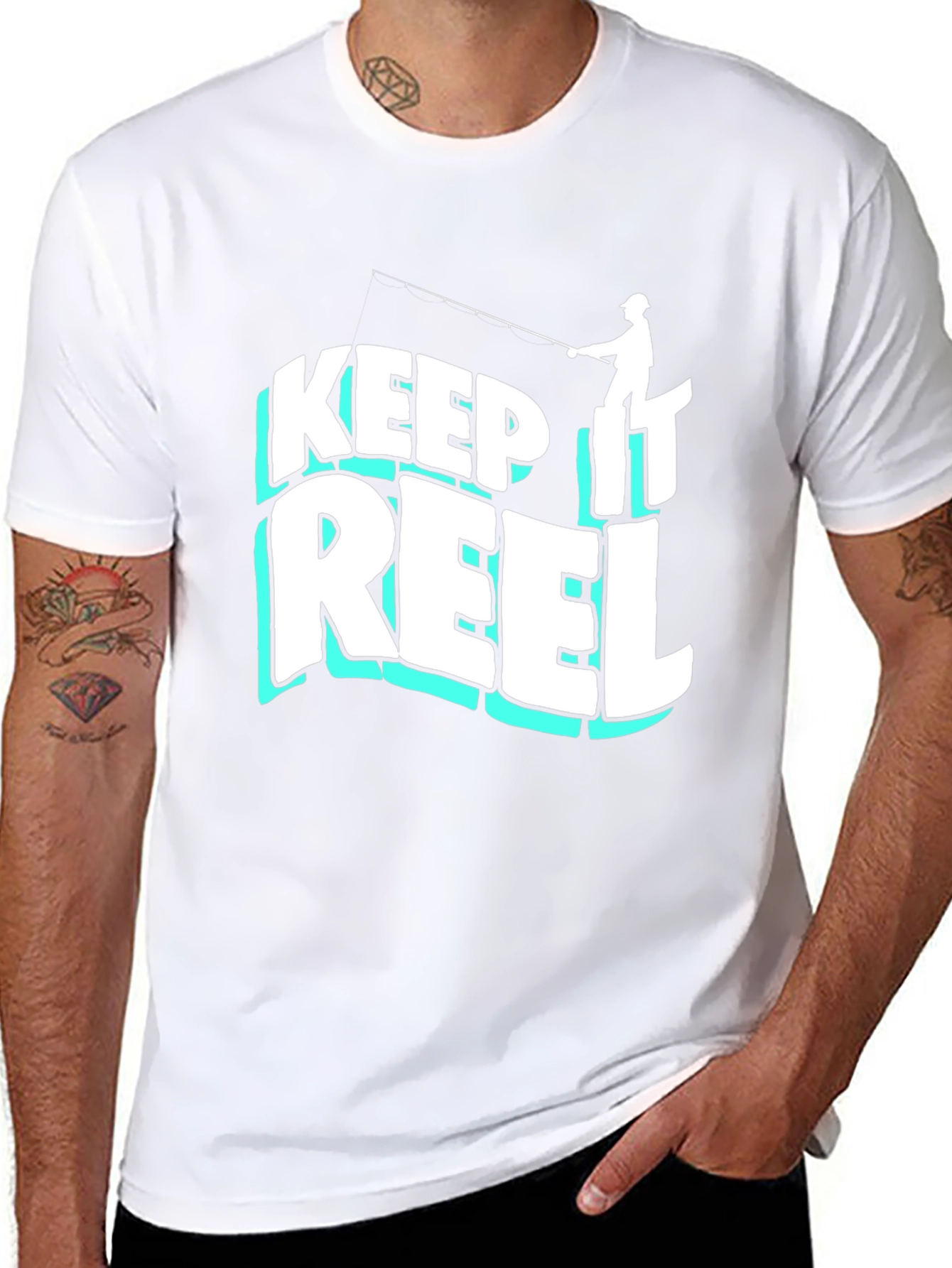 Keep It Reel Fishing Graphic T-Shirt