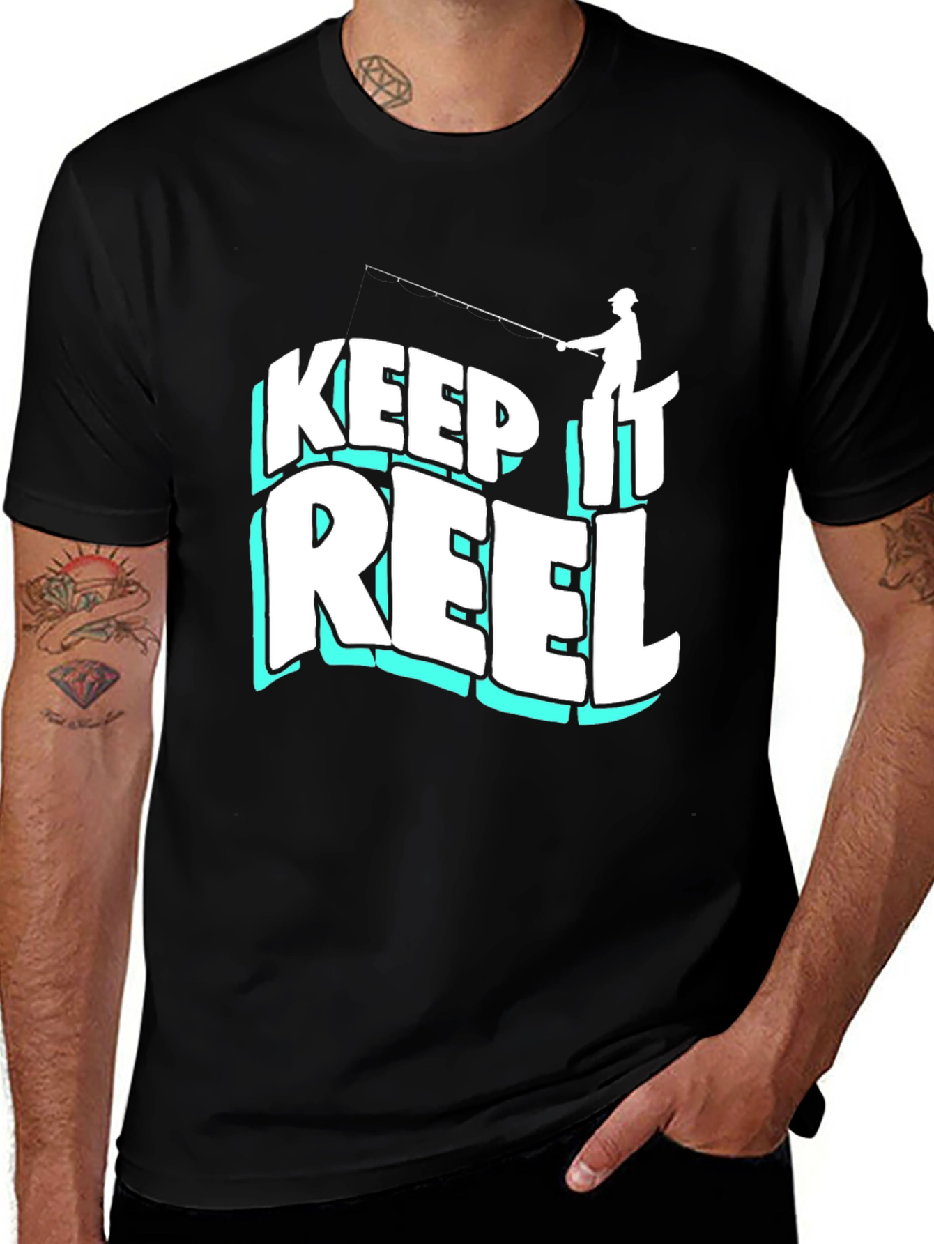 Keep It Reel Fishing Graphic T-Shirt
