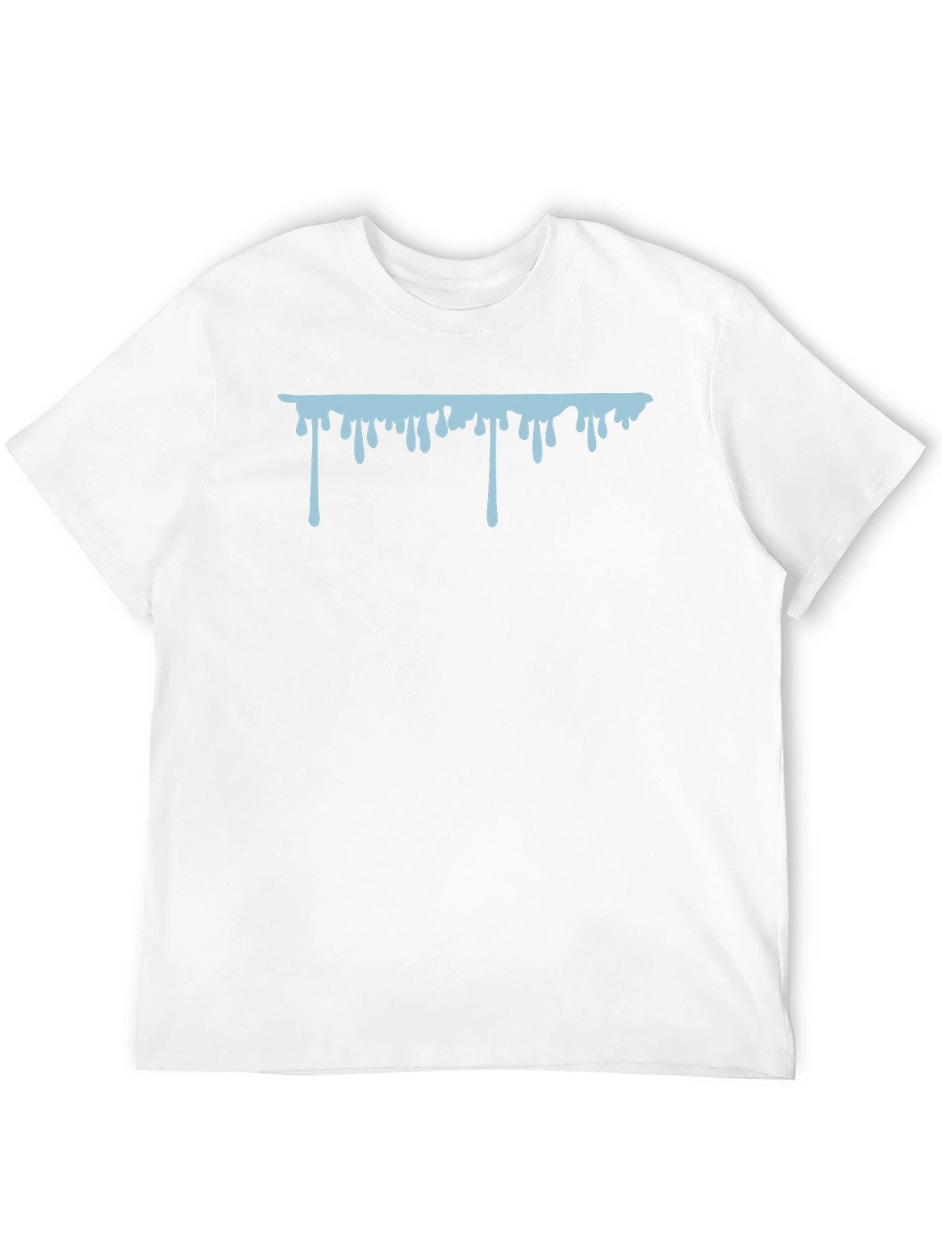 Dripping Graphic Print Black T-Shirt