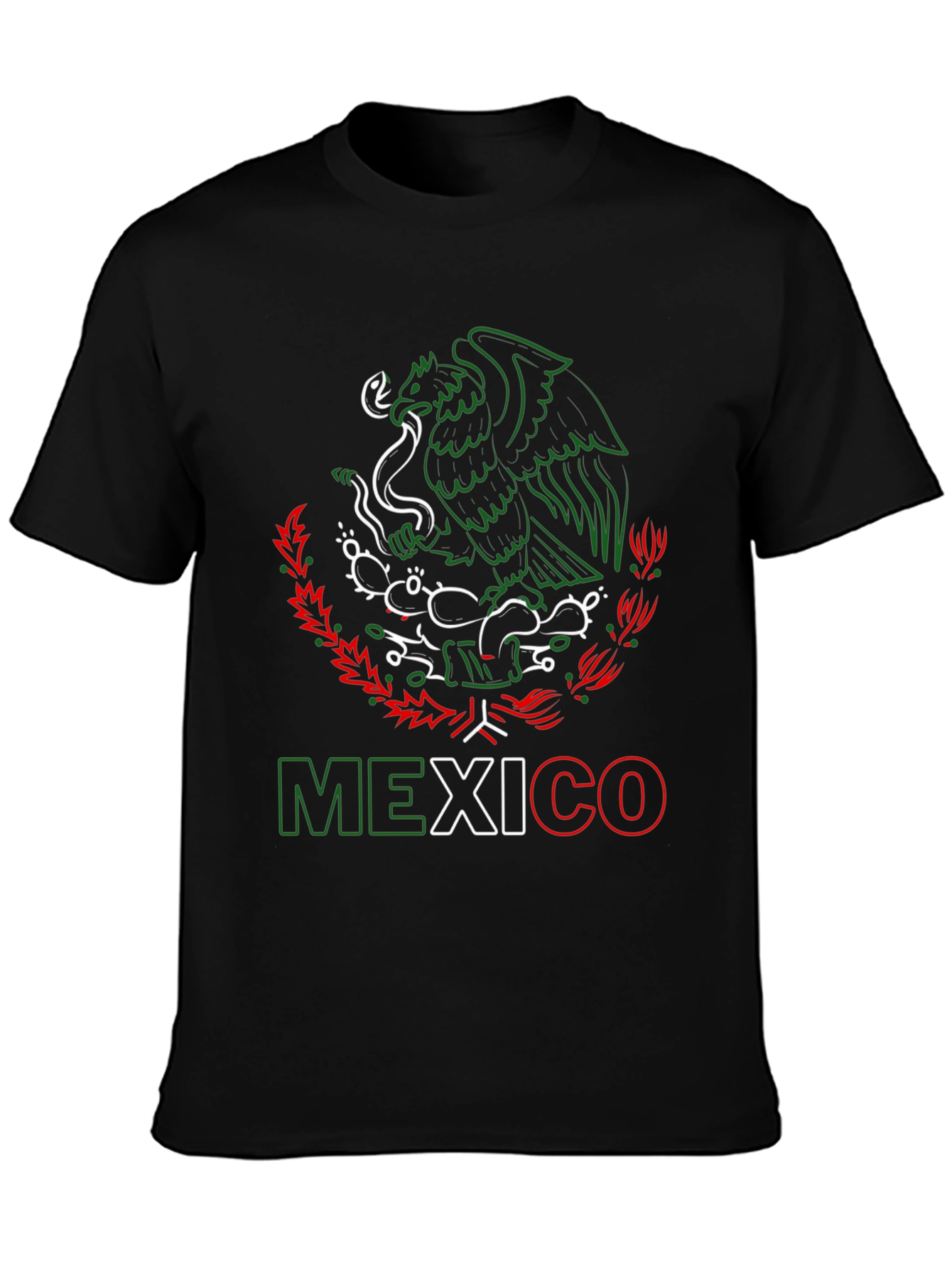 Mexico Eagle T-Shirt - Black Tee