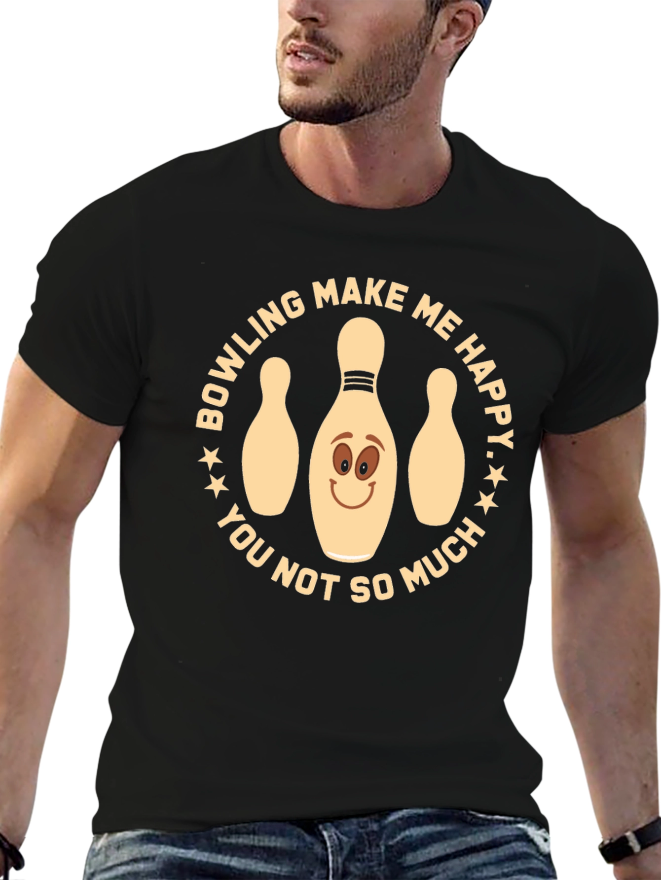 Bowling Makes Me Happy T-Shirt