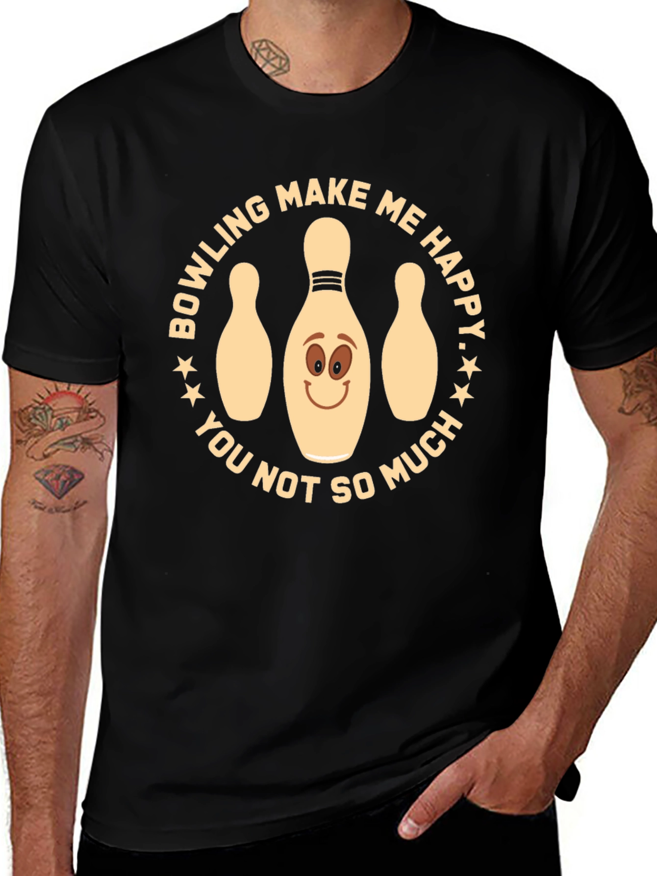 Bowling Makes Me Happy T-Shirt