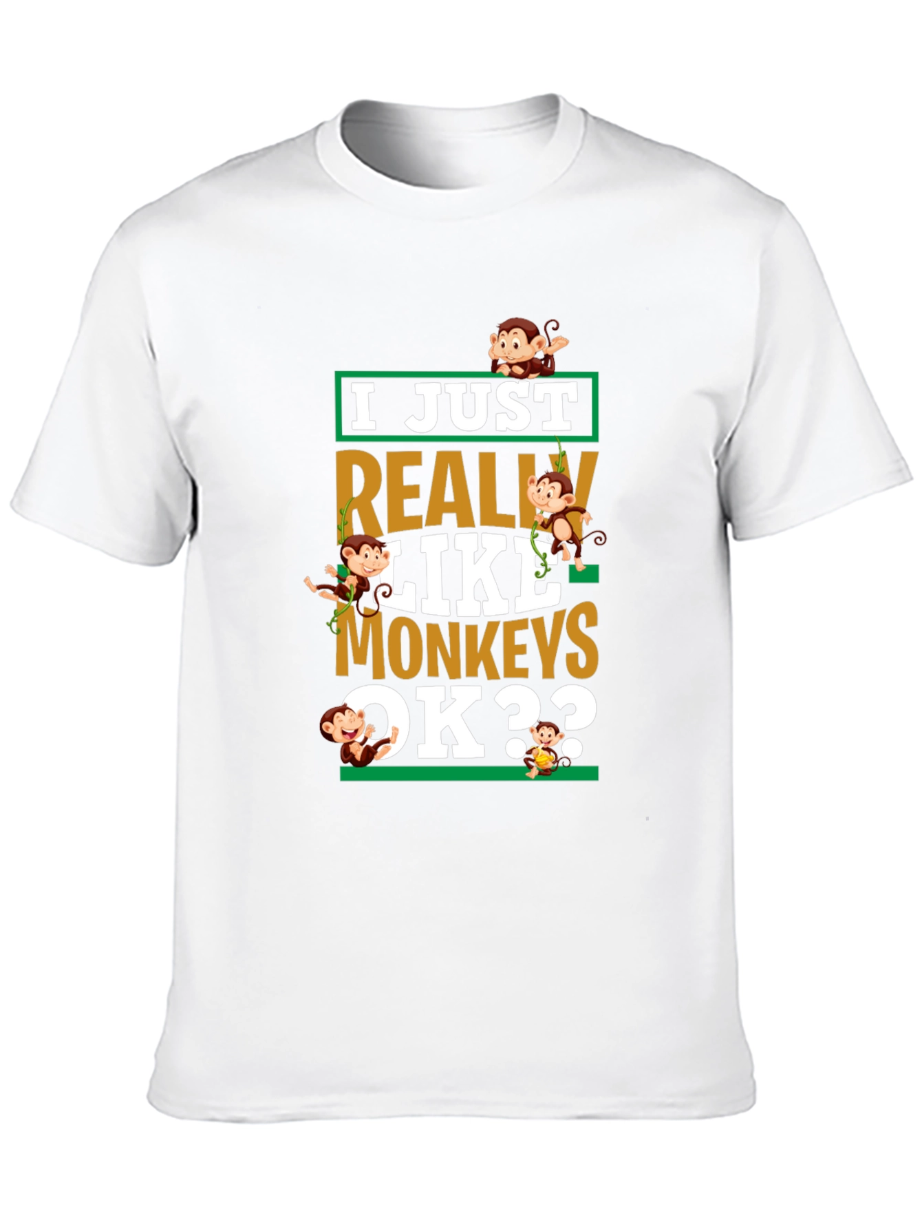 I Just Really Like Monkeys T-Shirt