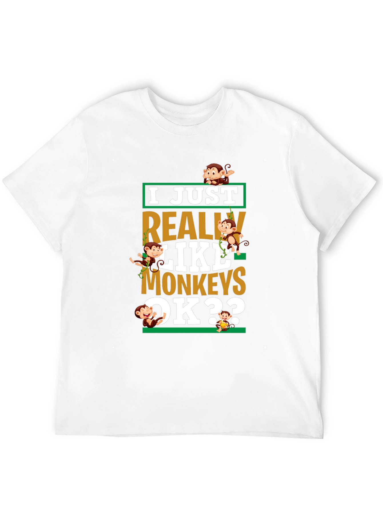 I Just Really Like Monkeys T-Shirt