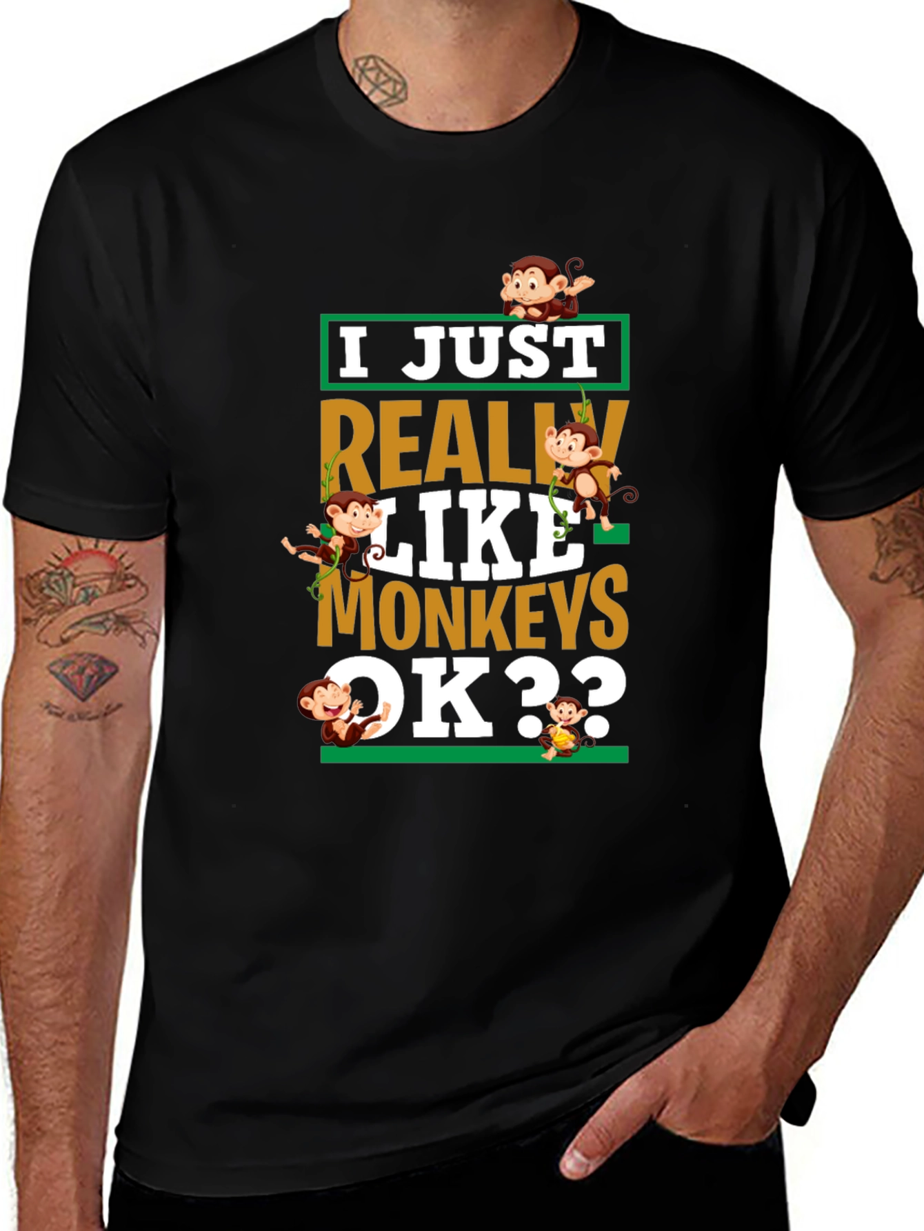 I Just Really Like Monkeys T-Shirt