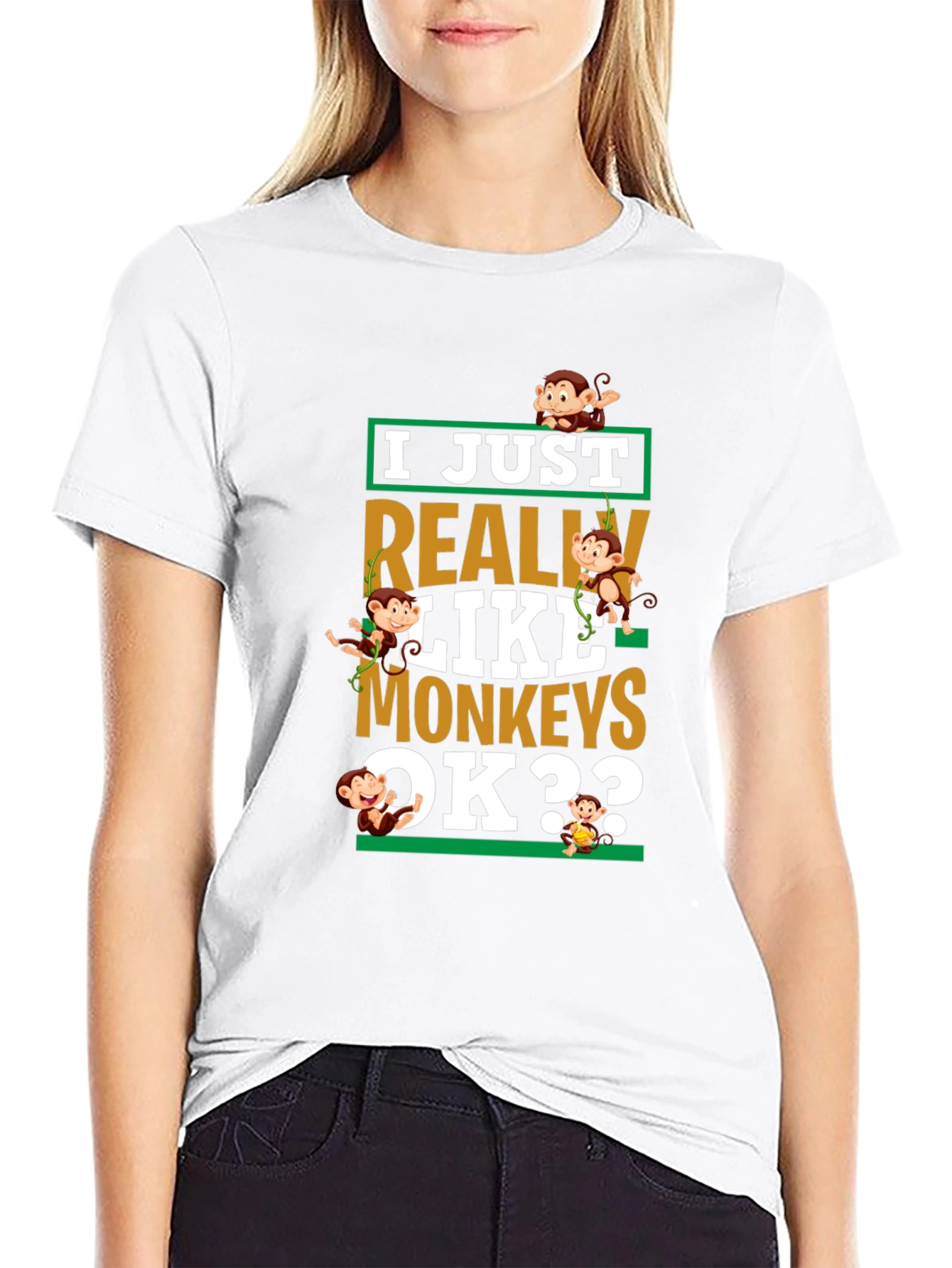 I Just Really Like Monkeys T-Shirt