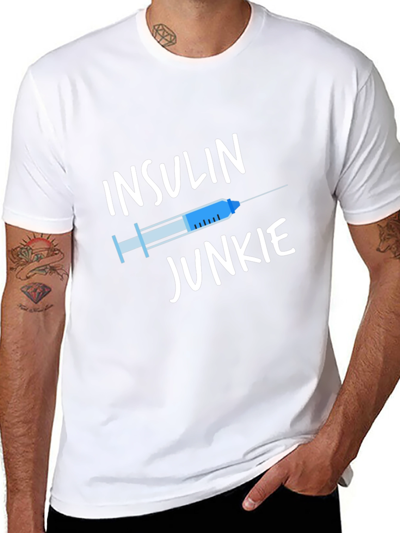 Insulin Junkie Graphic T-Shirt - Diabetes Awareness