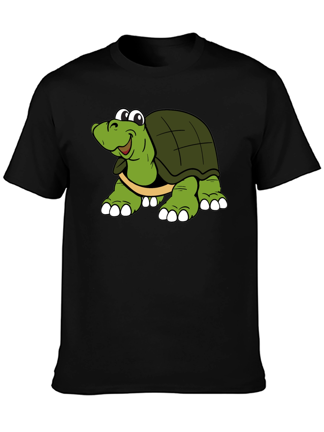 Cartoon Turtle Graphic T-Shirt