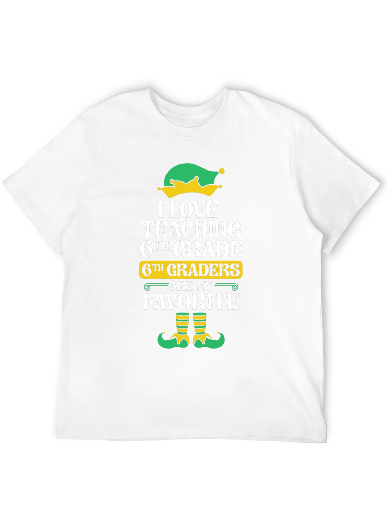 6th Grade Teacher Elf T-Shirt