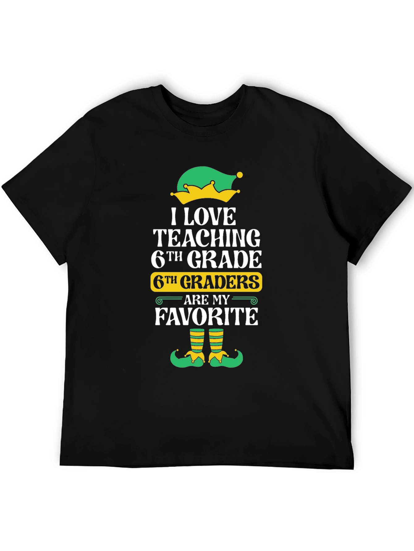 6th Grade Teacher Elf T-Shirt