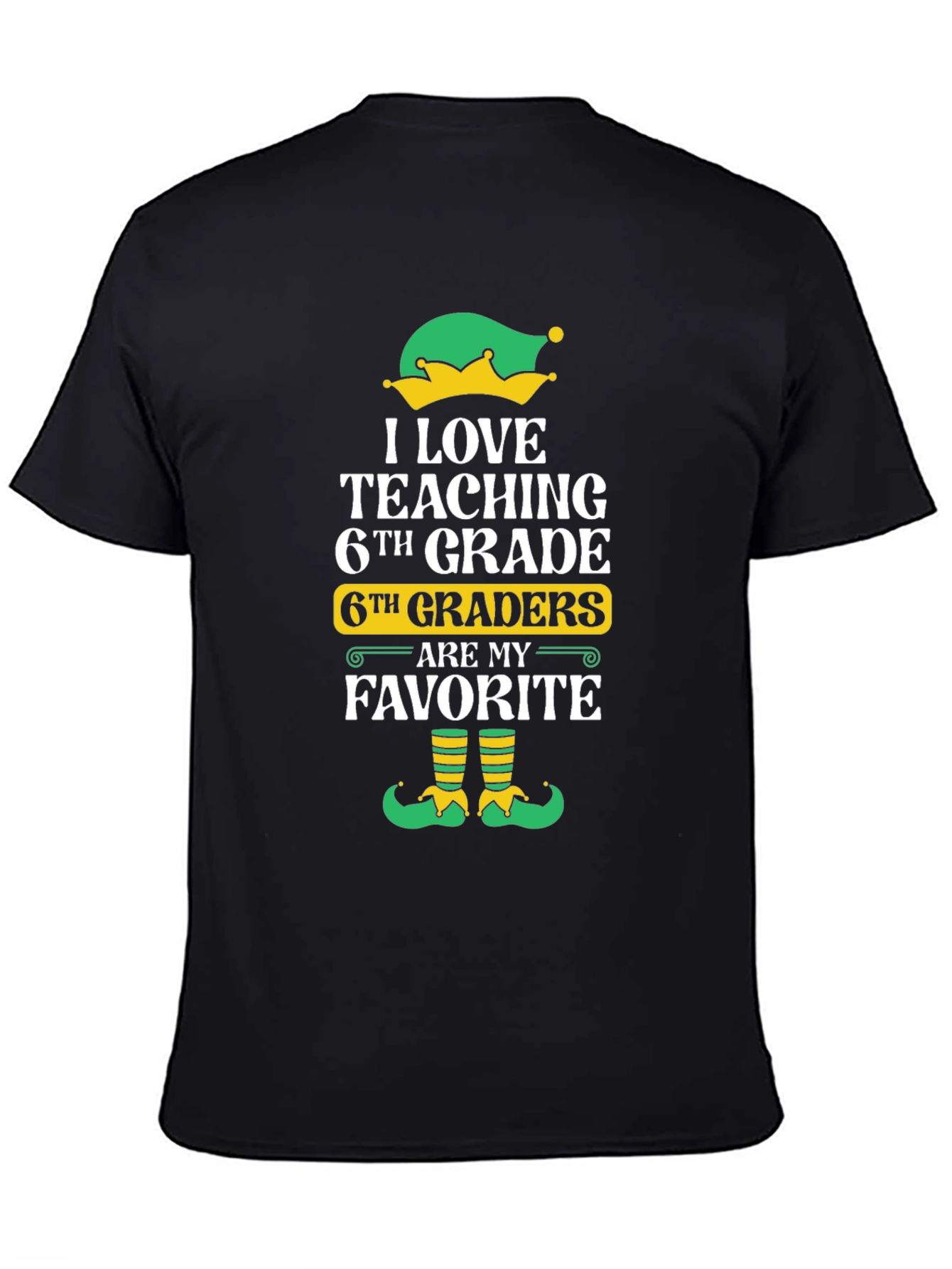 6th Grade Teacher Elf T-Shirt