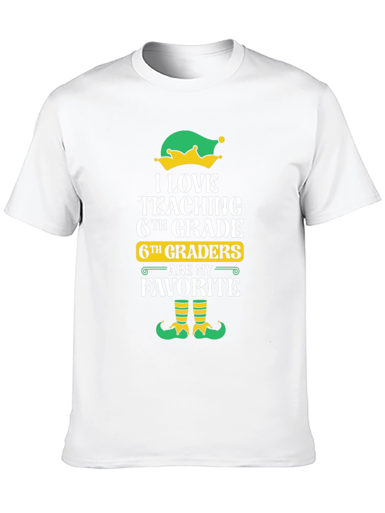 6th Grade Teacher Elf T-Shirt